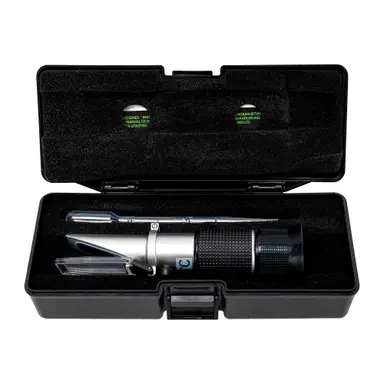JBM REFRACTÓMETRO UNIVERSAL PARA GLICOLES, ANTICONGELANTES, UREA Y LÍQ