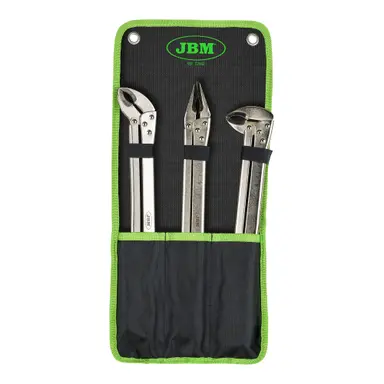 JBM SET DE 3 ALICATES DE MORDAZA EXTRALARGAS