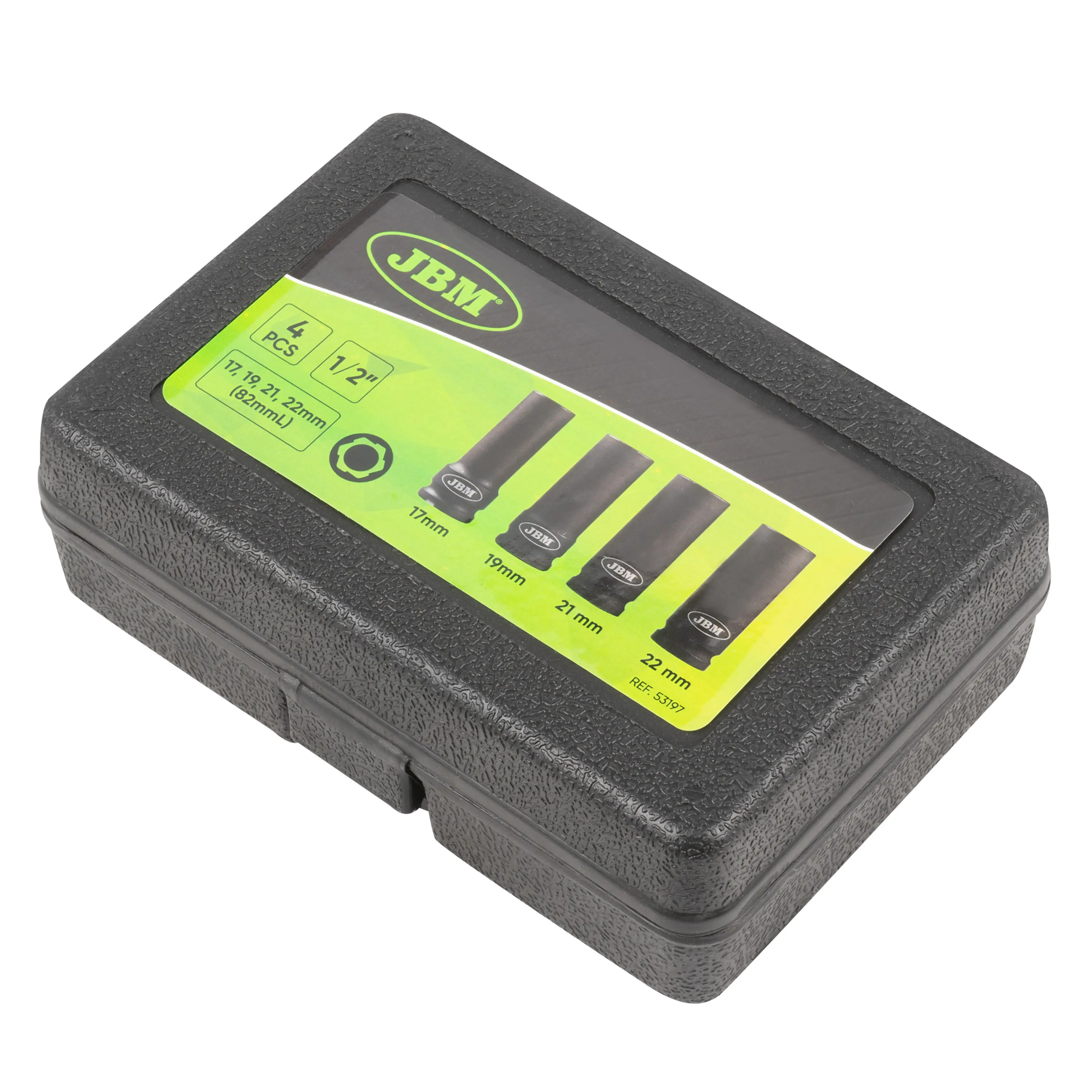 JBM SET DE 4 VASOS DE IMPACTO PARA TORNILLOS DE SEGURIDAD