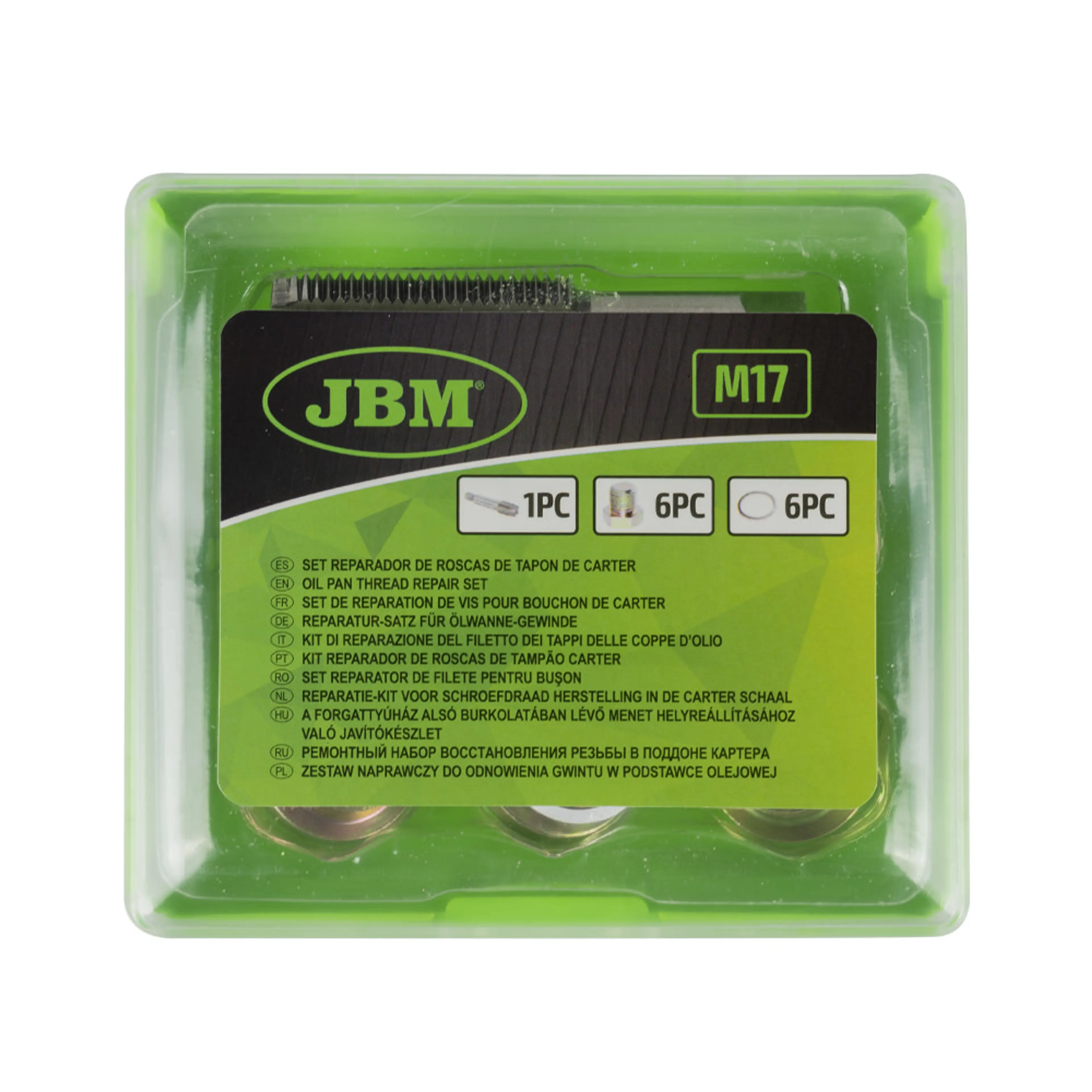 JBM SET REPARADOR DE ROSCAS DE TAPÓN DE CÁRTER (M-17)