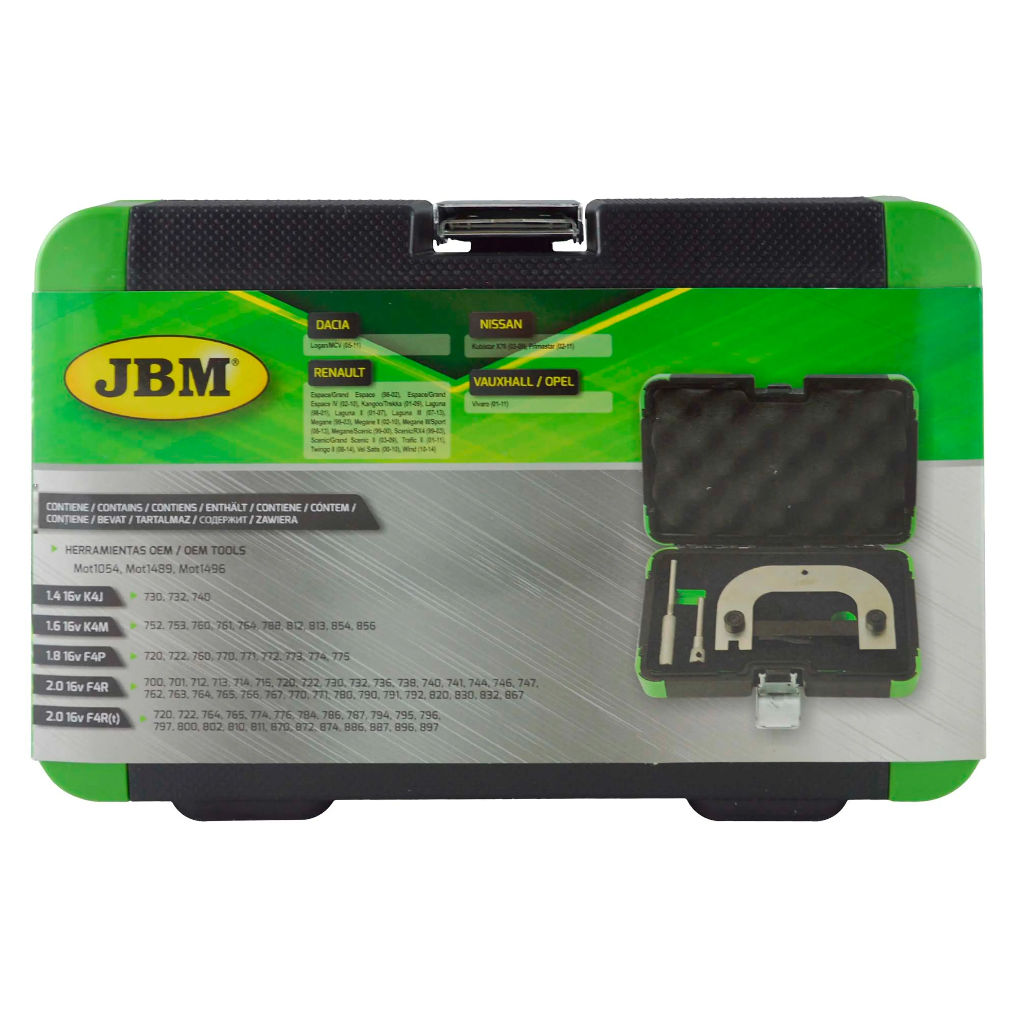 JBM KIT DE CALADO RENAULT 1.4, 1.6, 1.8, 2.0 16V