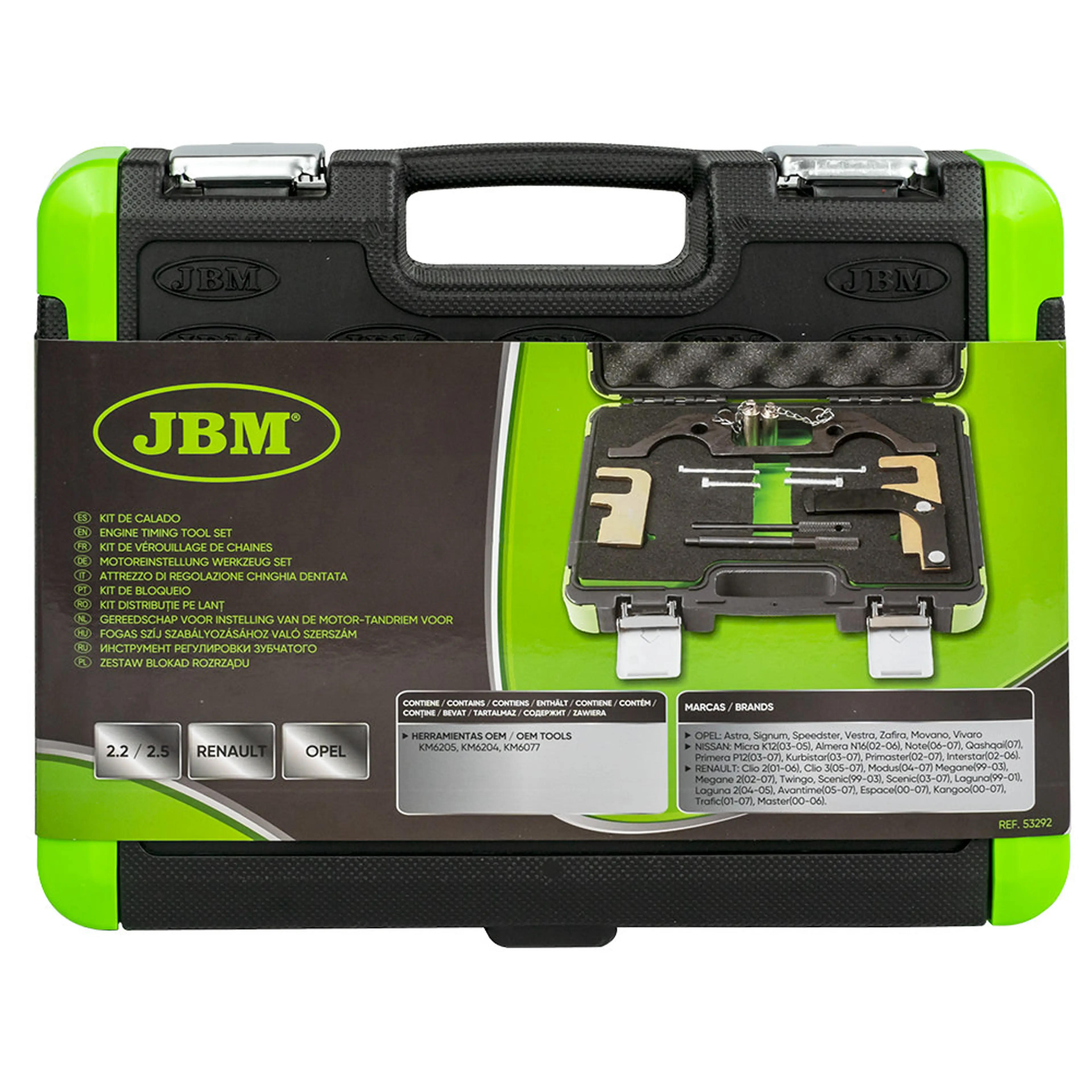 JBM KIT DE CALADO RENAULT/OPEL 2.2, 2.5 TDI DCI