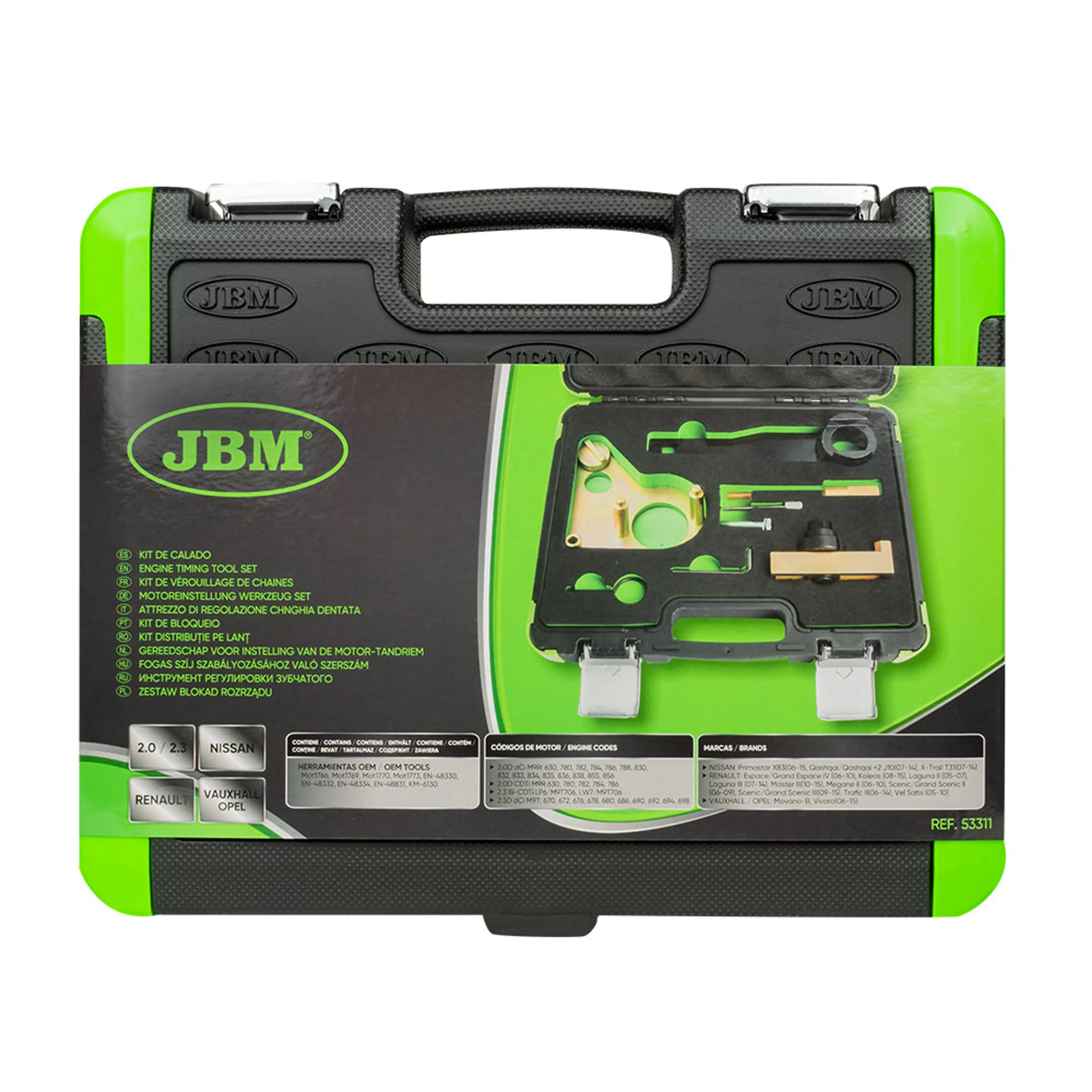 JBM KIT DE CALADO RENAULT/NISSAN/OPEL/VAUXHALL 1.6, 2.0, 2.3 DCI