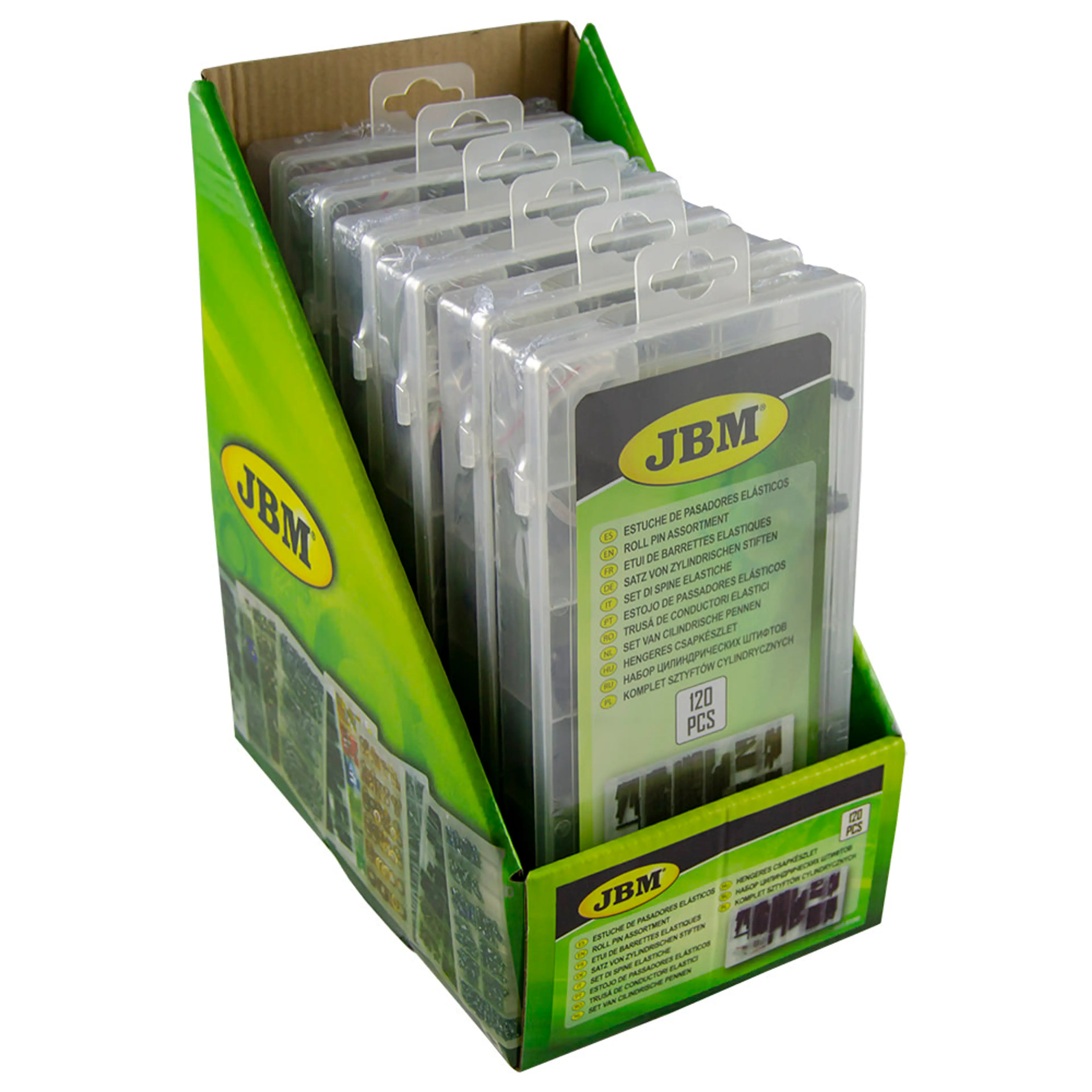 JBM ESTUCHE DE PASADORES ELÁSTICOS 120PCS