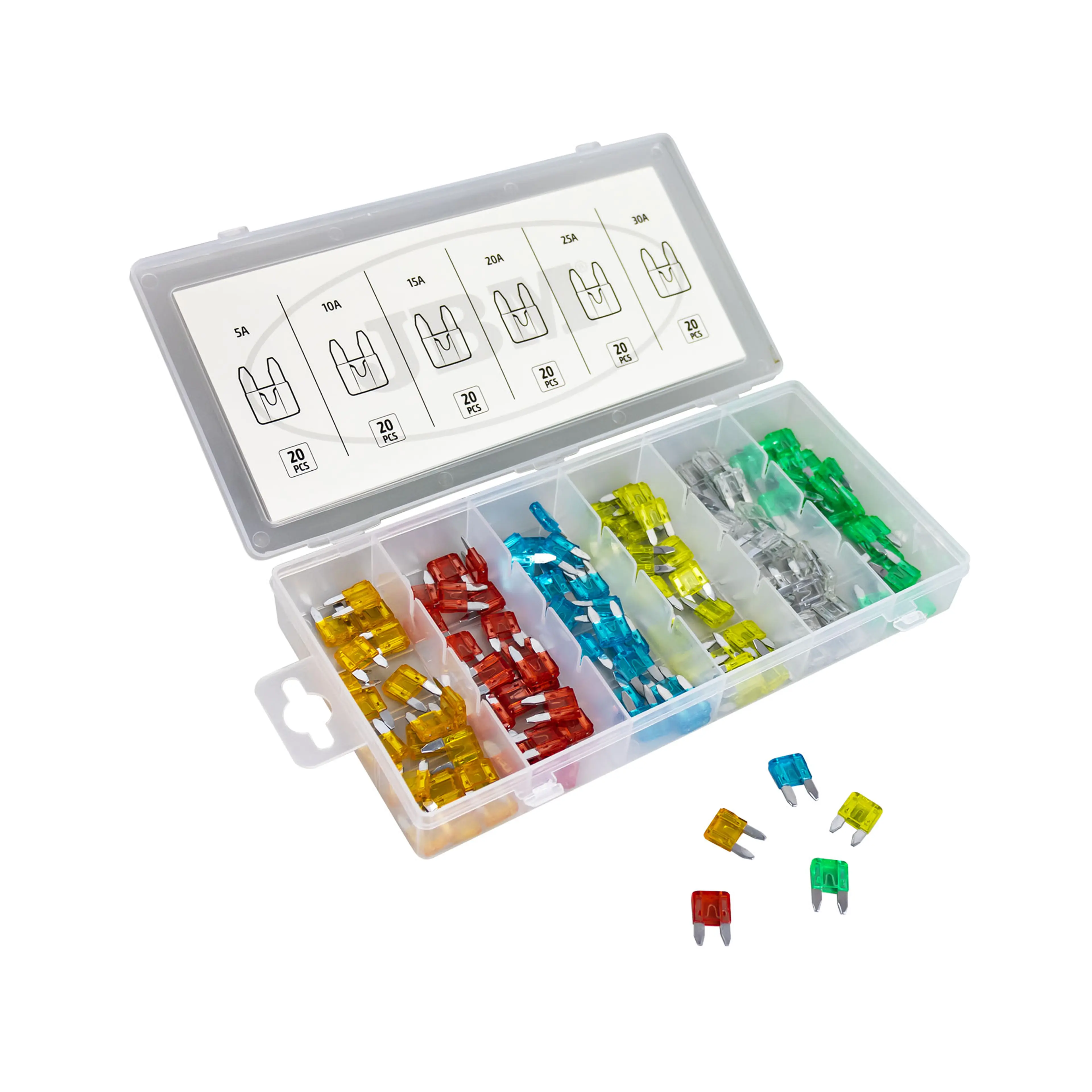 JBM ESTUCHE DE MINI FUSIBLES 120PCS