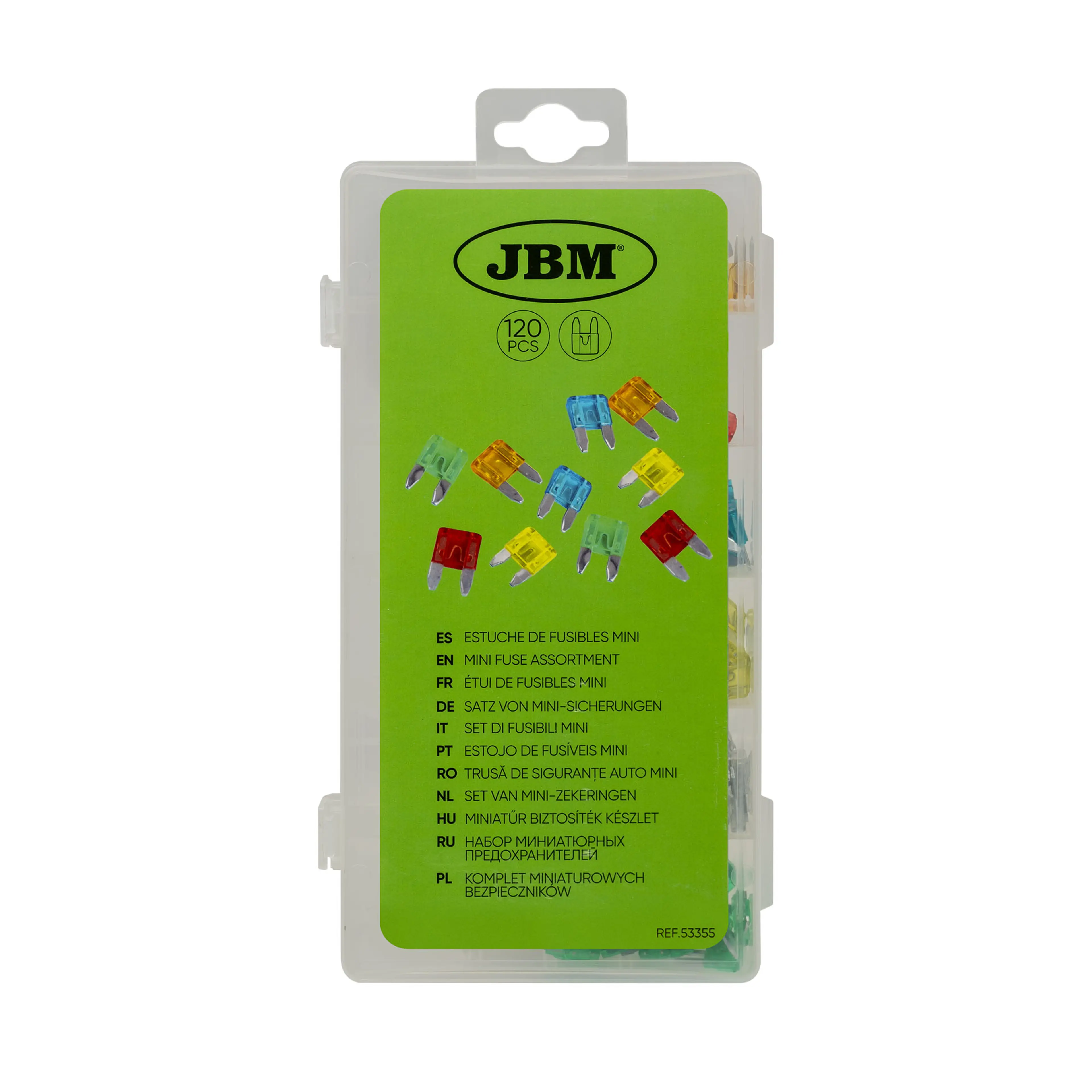 JBM ESTUCHE DE MINI FUSIBLES 120PCS