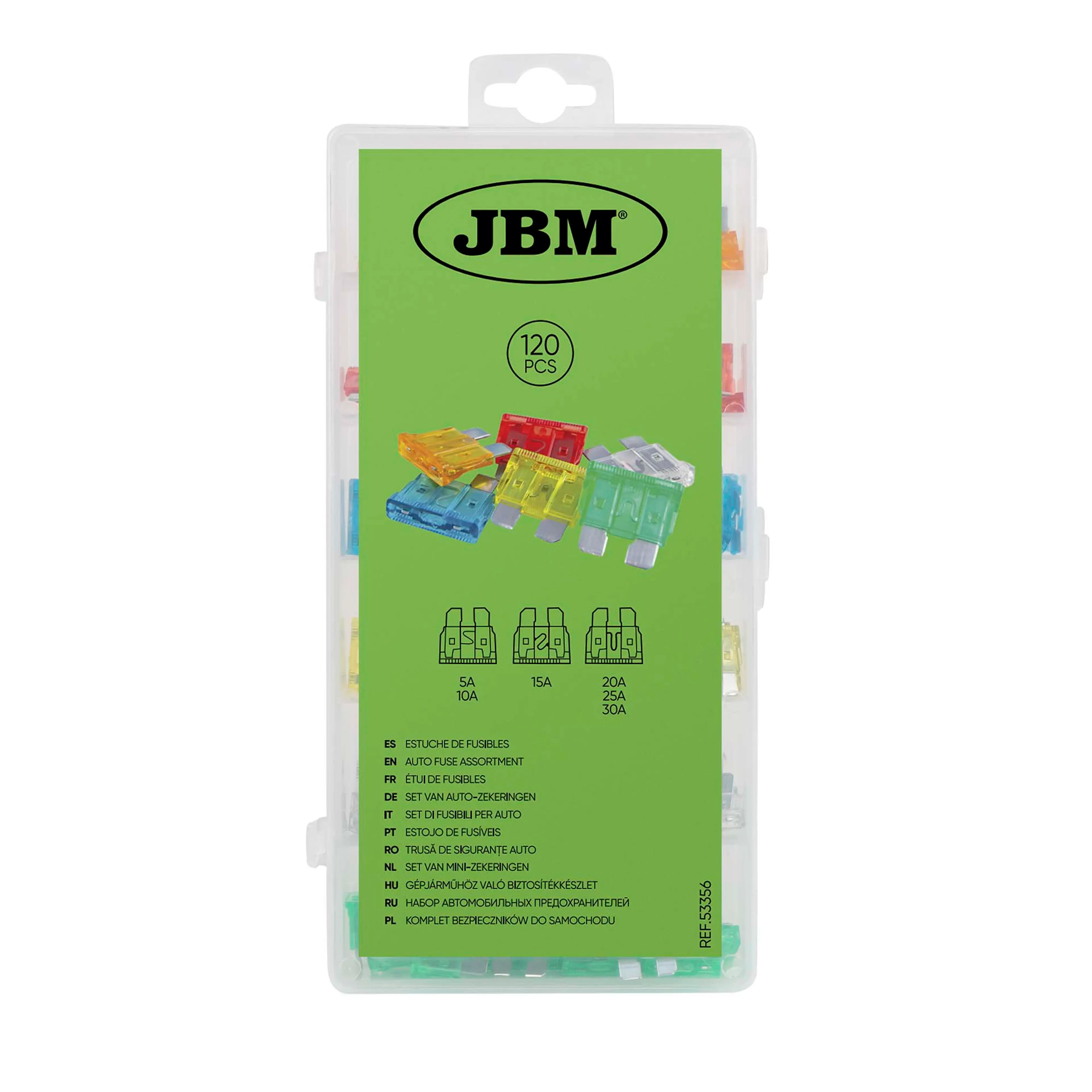 JBM ESTUCHE DE FUSIBLES 120PCS