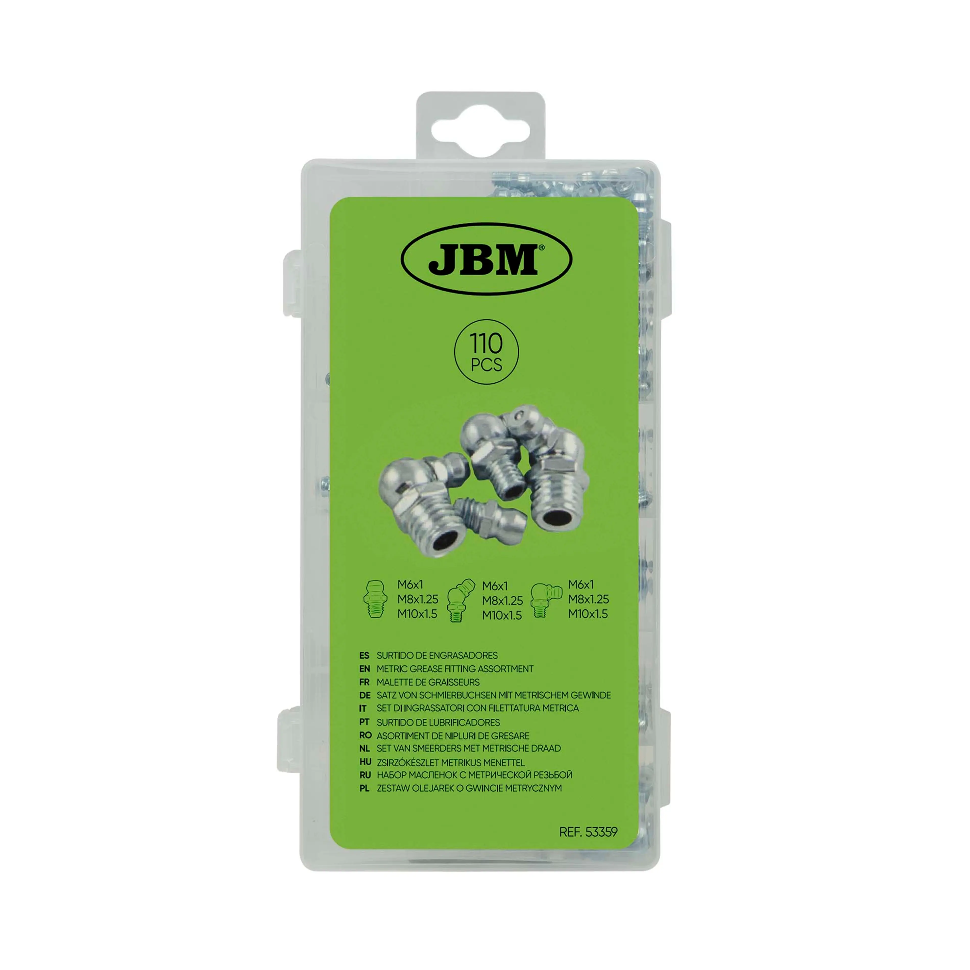 JBM SURTIDO DE ENGRASADORES 110PCS