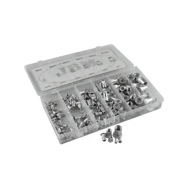 JBM ESTUCHE DE REMACHES TUERCA DE ALUMINIO 150PCS