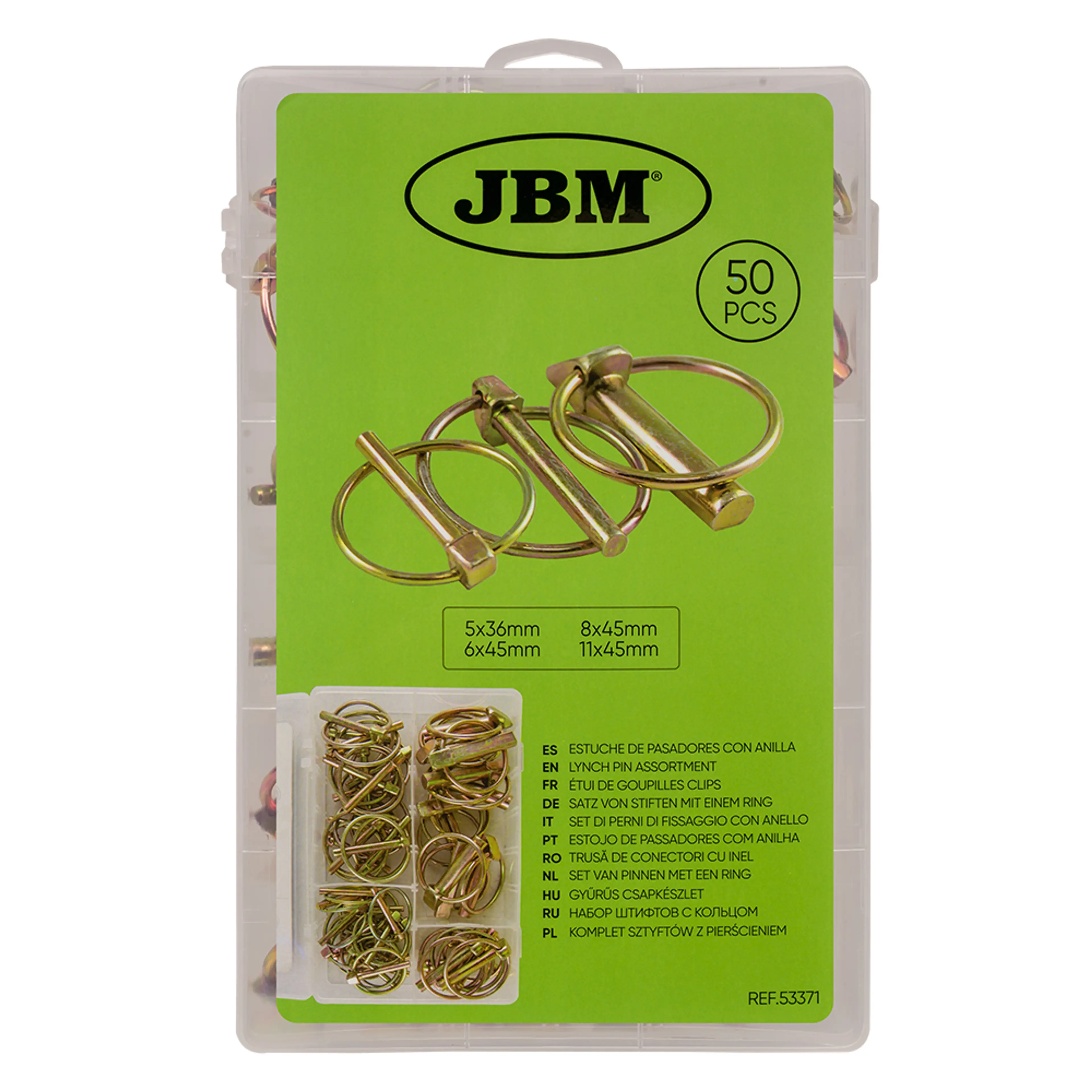 JBM ESTUCHE DE PASADORES CON ANILLA 50PCS