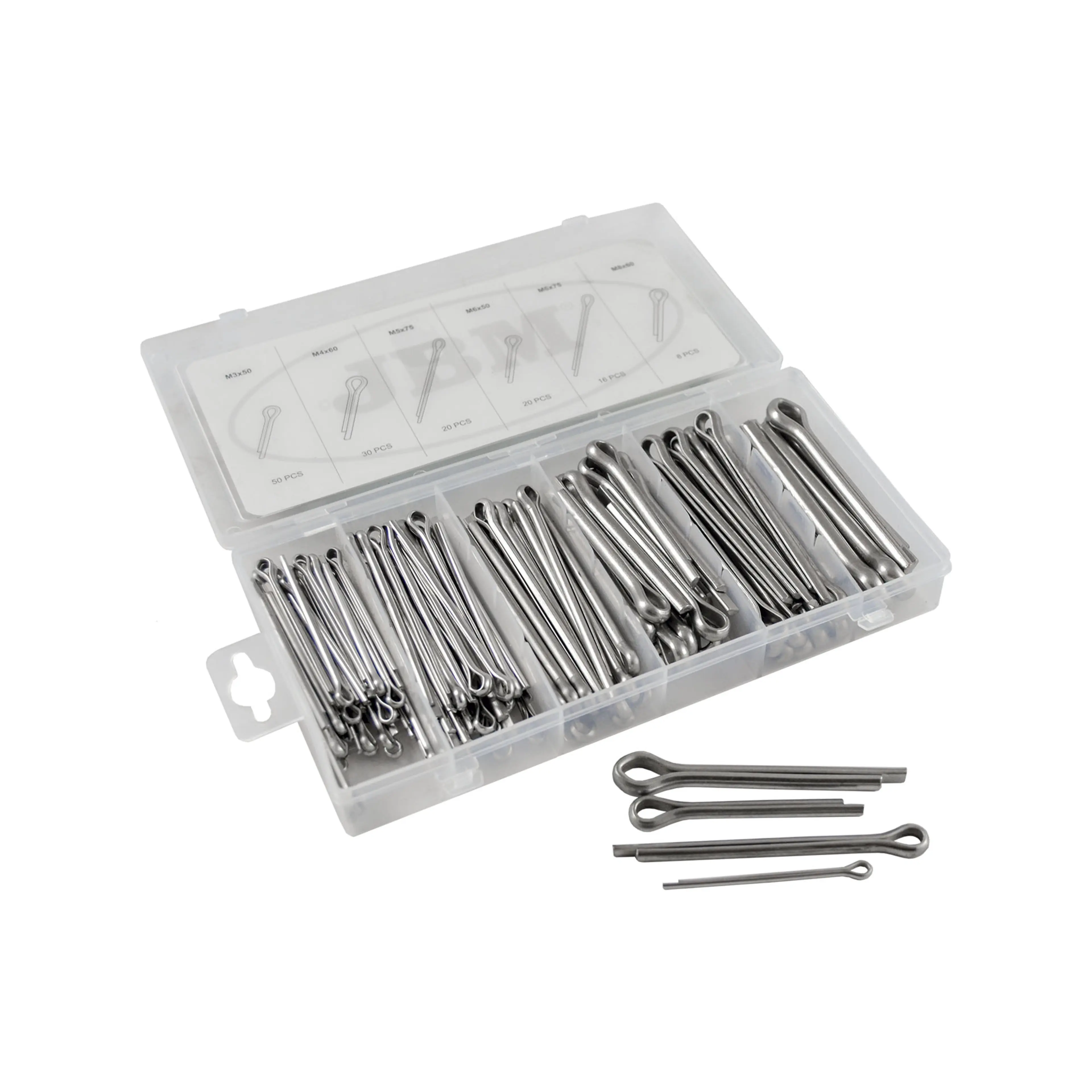 JBM ESTUCHE DE PASADORES DE ALETAS INOX 144PCS