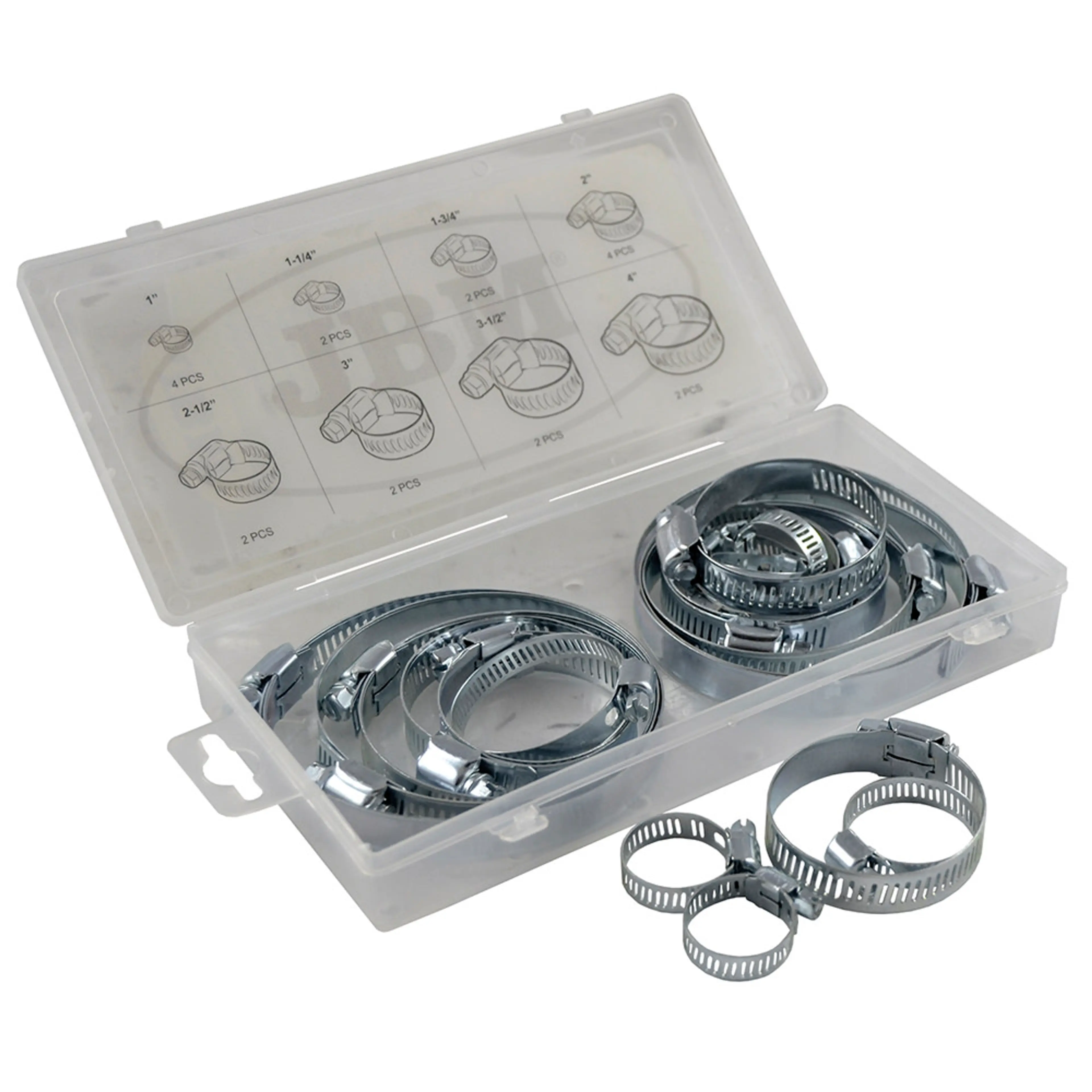 JBM SURTIDO DE ABRAZADERAS DE TUBO 20PCS