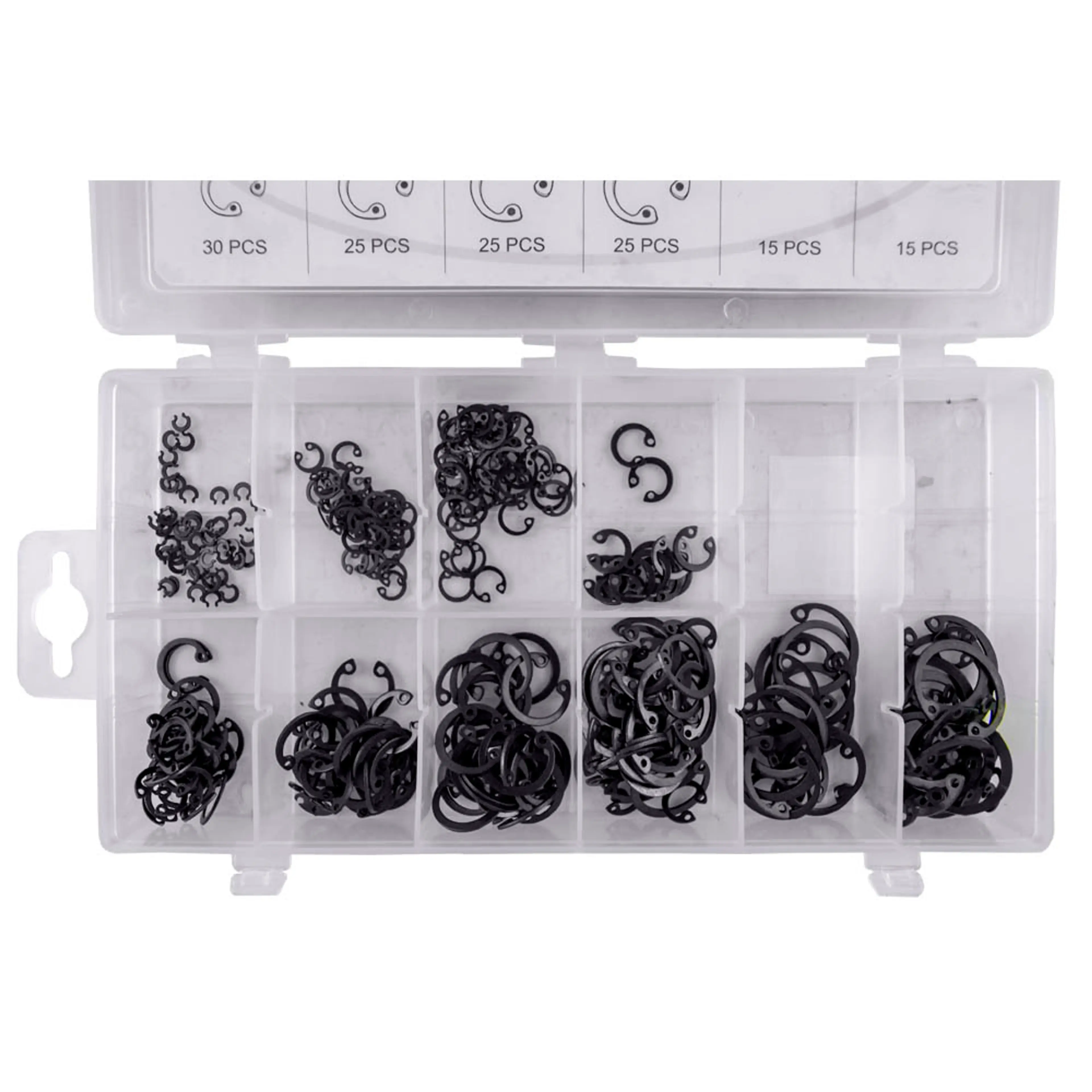 JBM ESTUCHE DE ARANDELAS SEEGER INTERIORES 300PCS