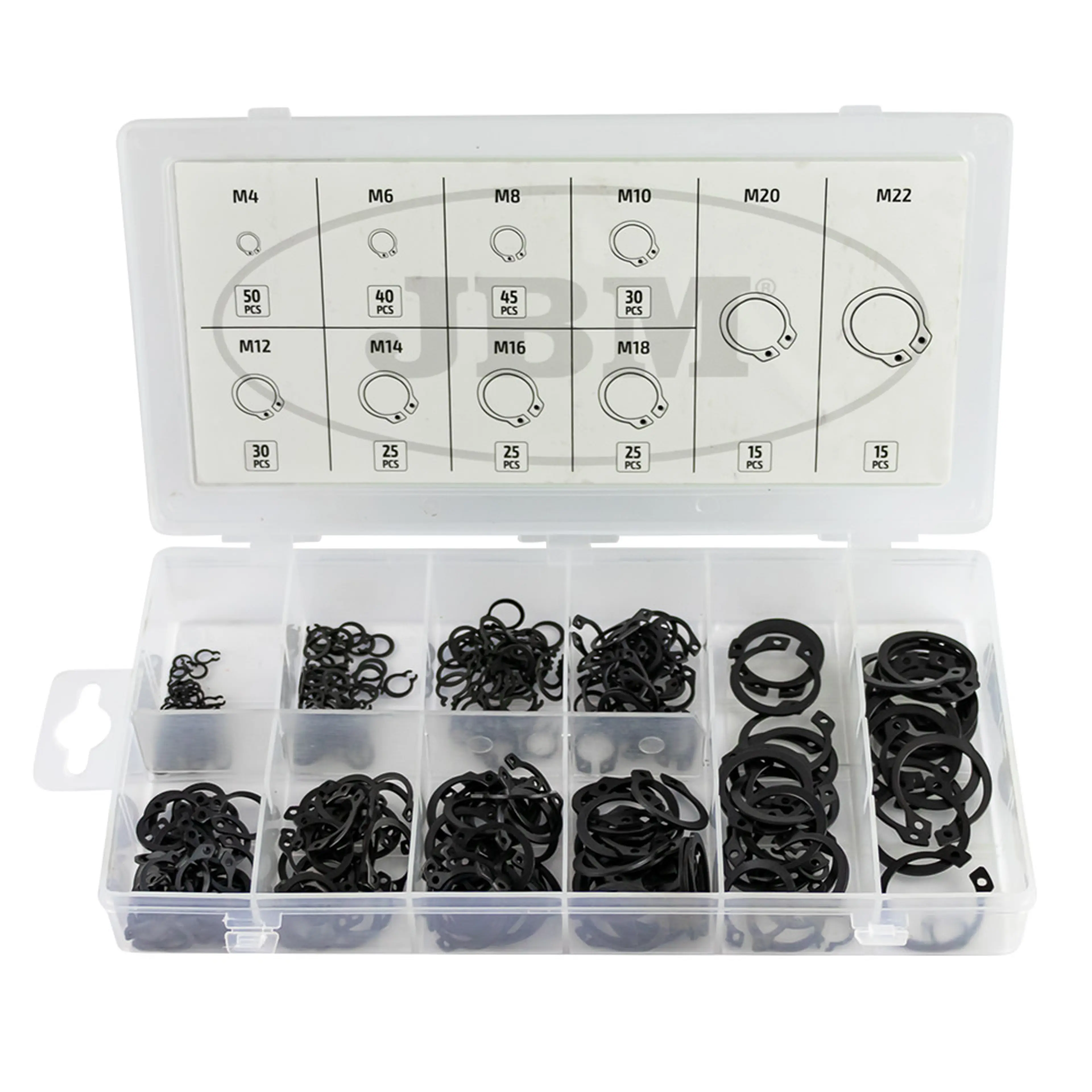 JBM ESTUCHE DE ARANDELAS EXTERIORES 300PCS