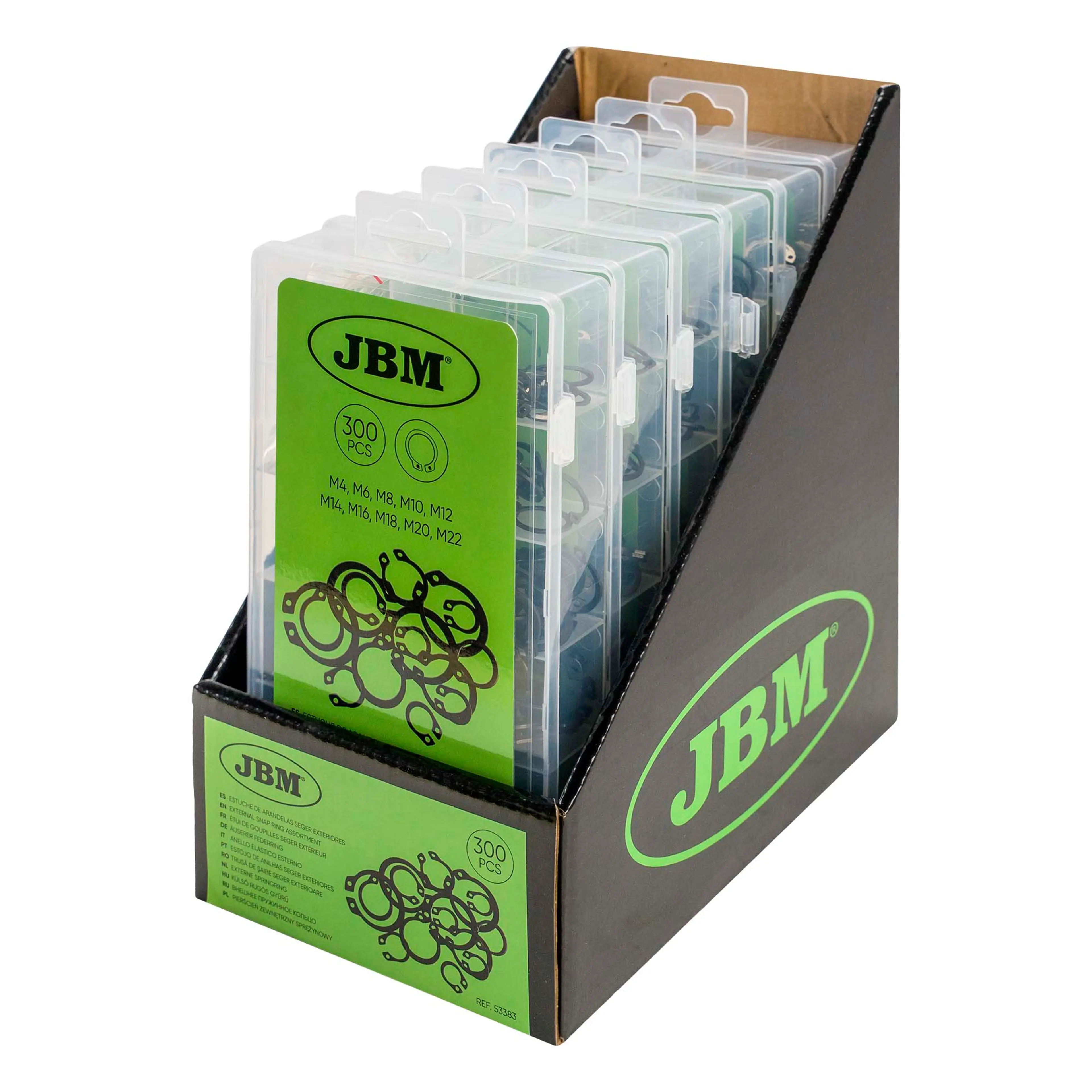 JBM ESTUCHE DE ARANDELAS EXTERIORES 300PCS
