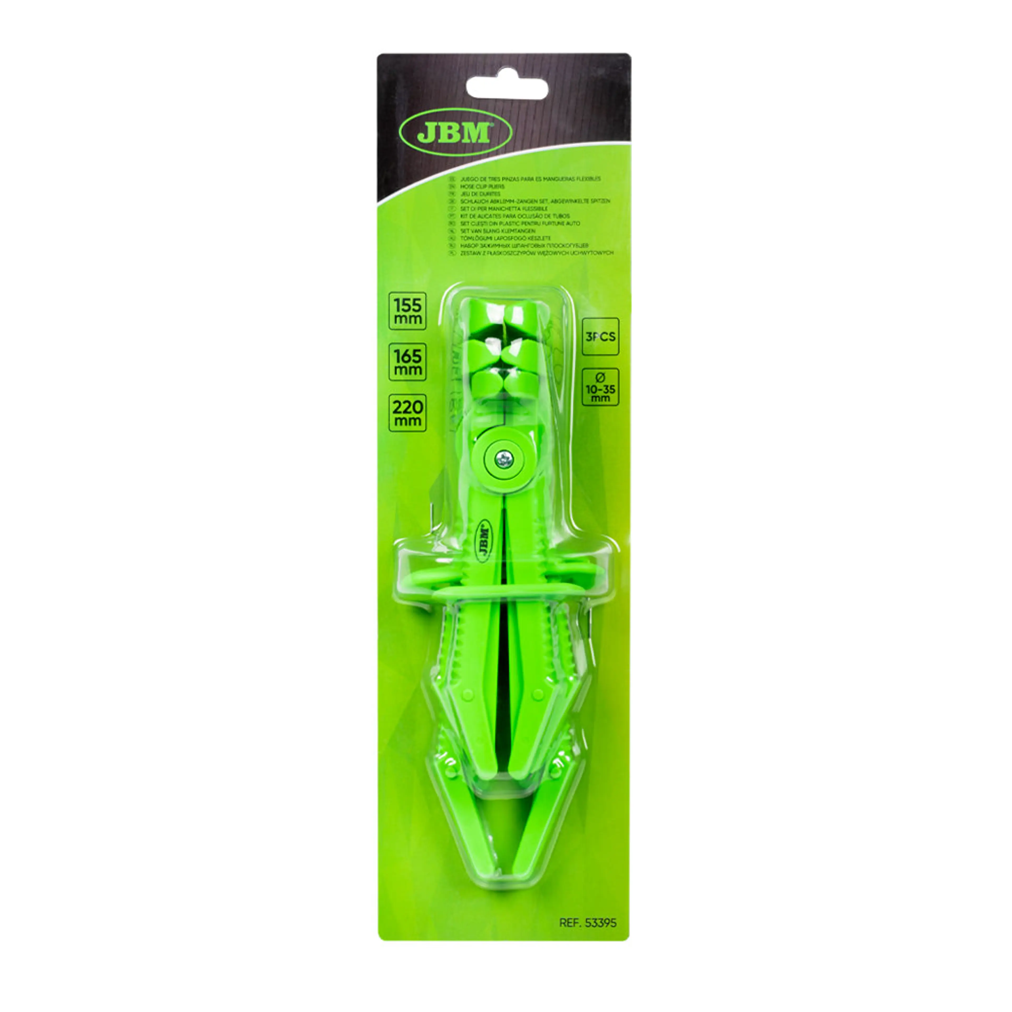 JBM JUEGO DE TRES PINZAS PARA MANGUERAS FLEXIBLES