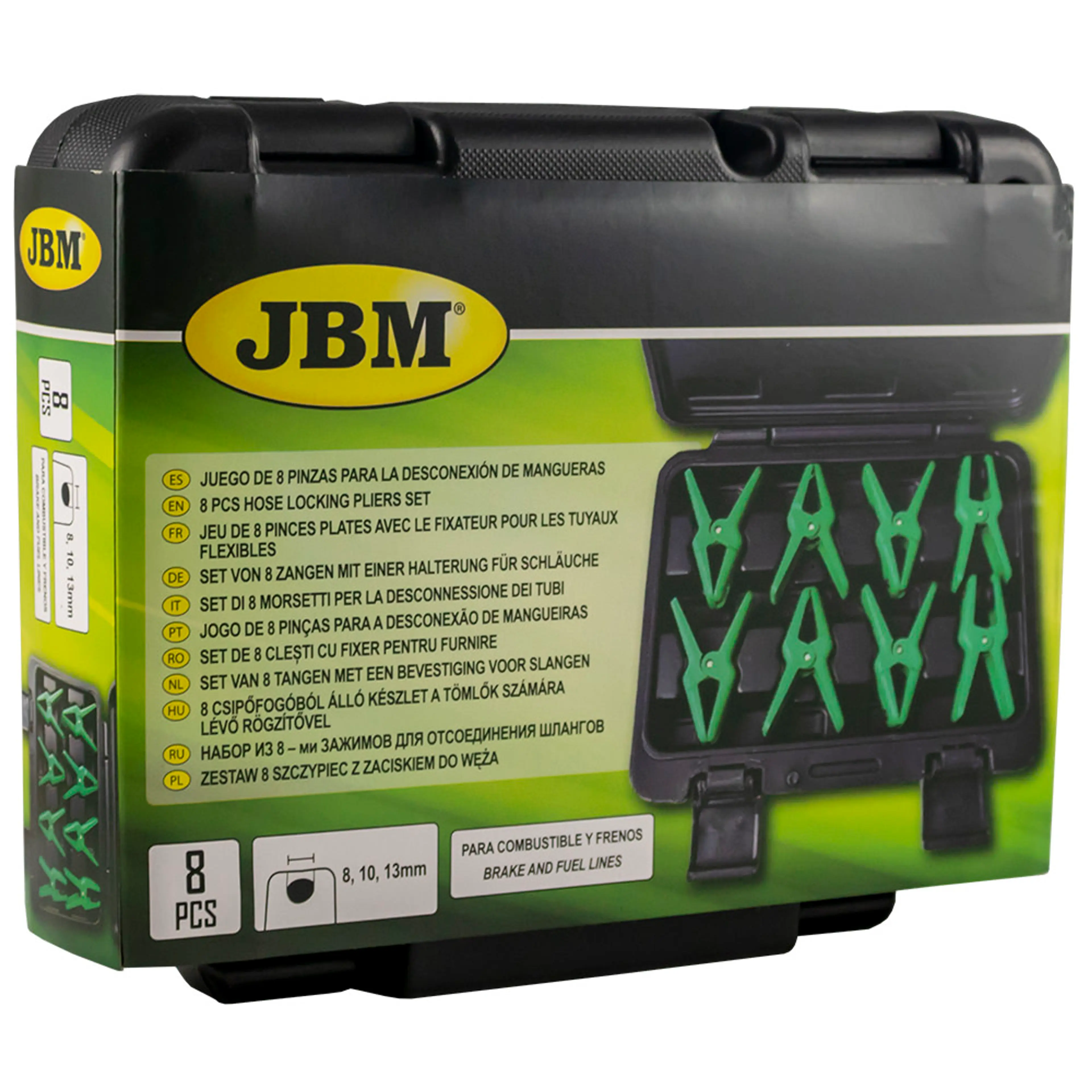 JBM JUEGO DE 8 PINZAS PARA LA DESCONEXIÓN DE MANGUERAS