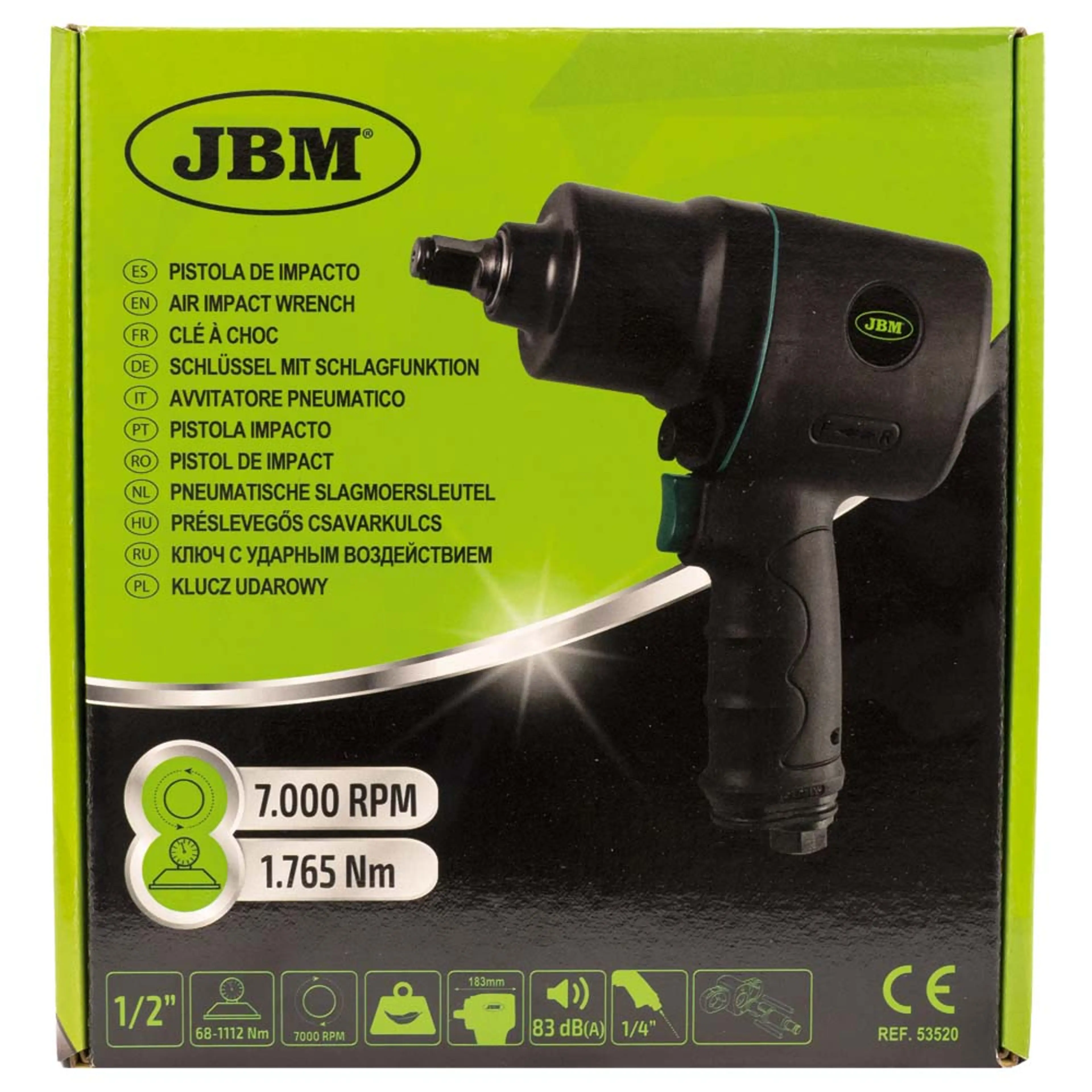 JBM PISTOLA DE IMPACTO 1/2" 1756NM