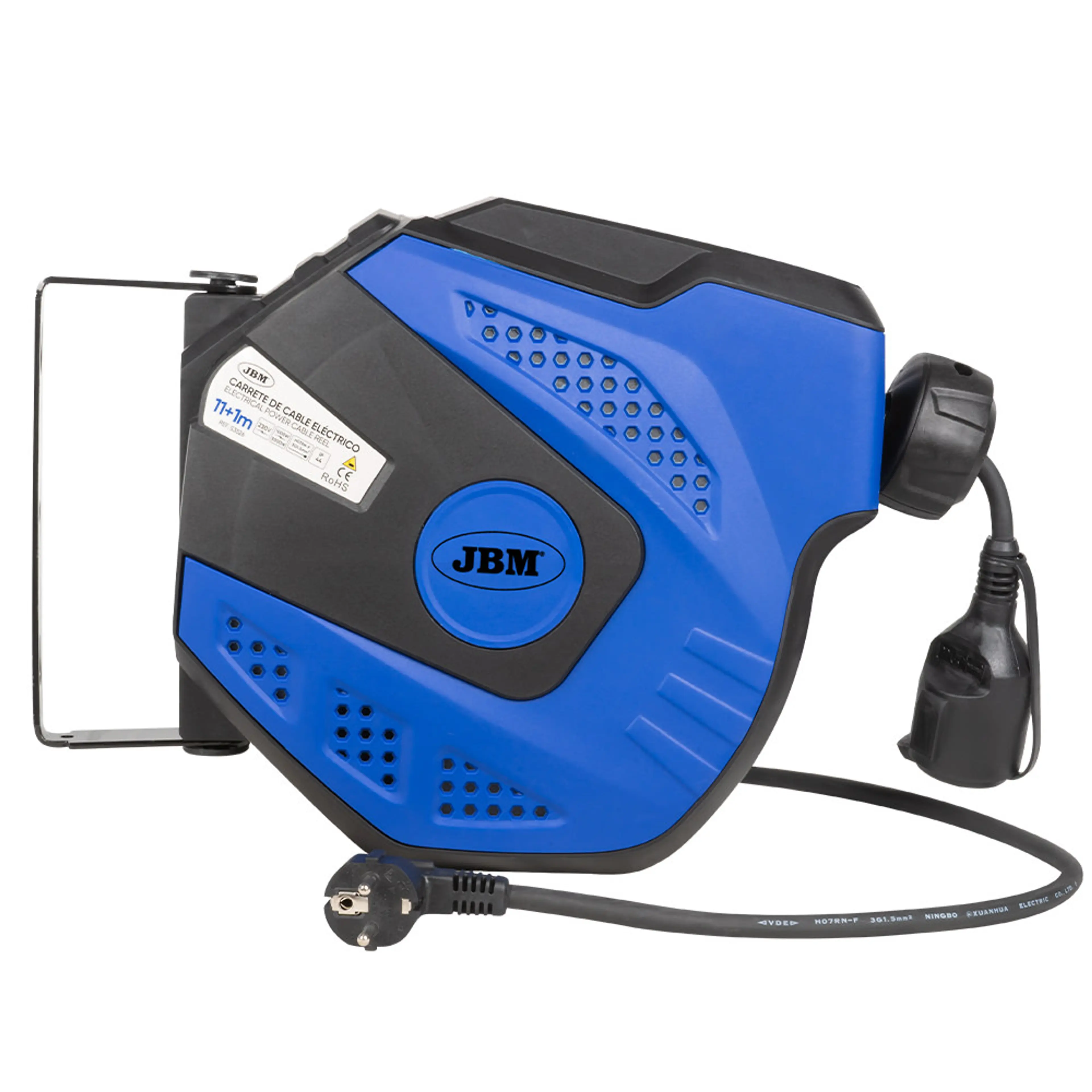 JBM CARRETE DE CABLE ELÉCTRICO 12M - AZUL