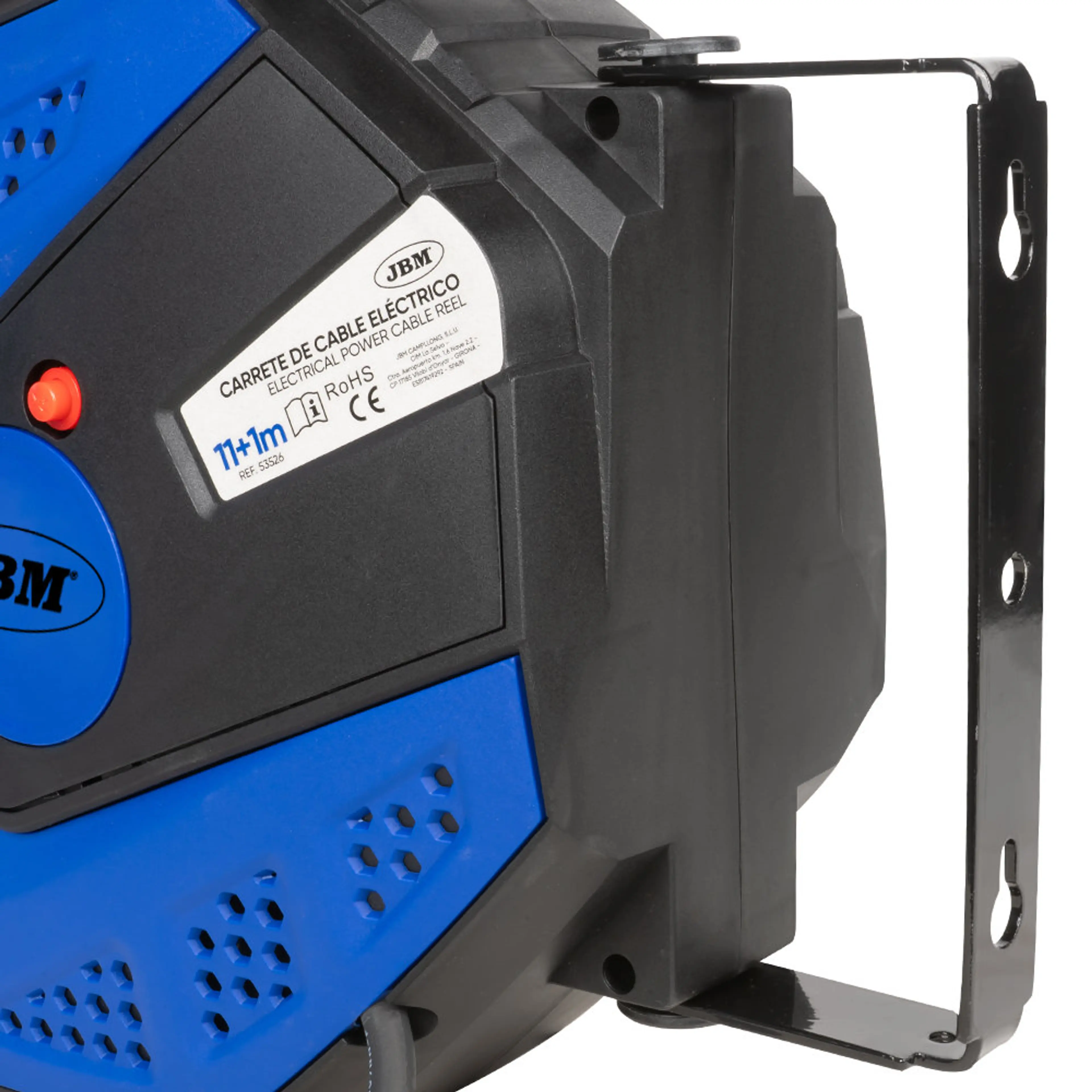 JBM CARRETE DE CABLE ELÉCTRICO 12M - AZUL