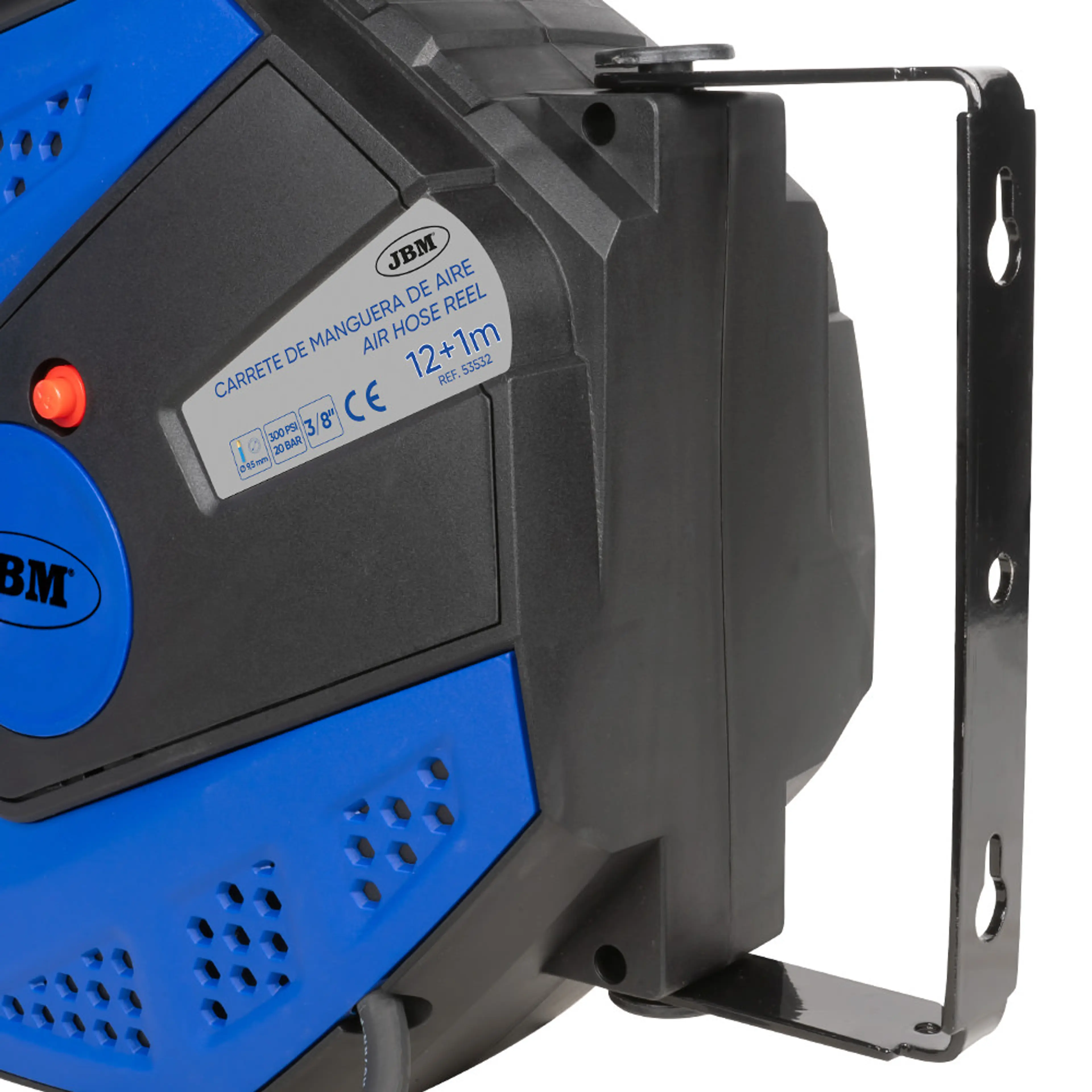 JBM CARRETE DE MANGUERA DE AIRE 12+1M - AZUL