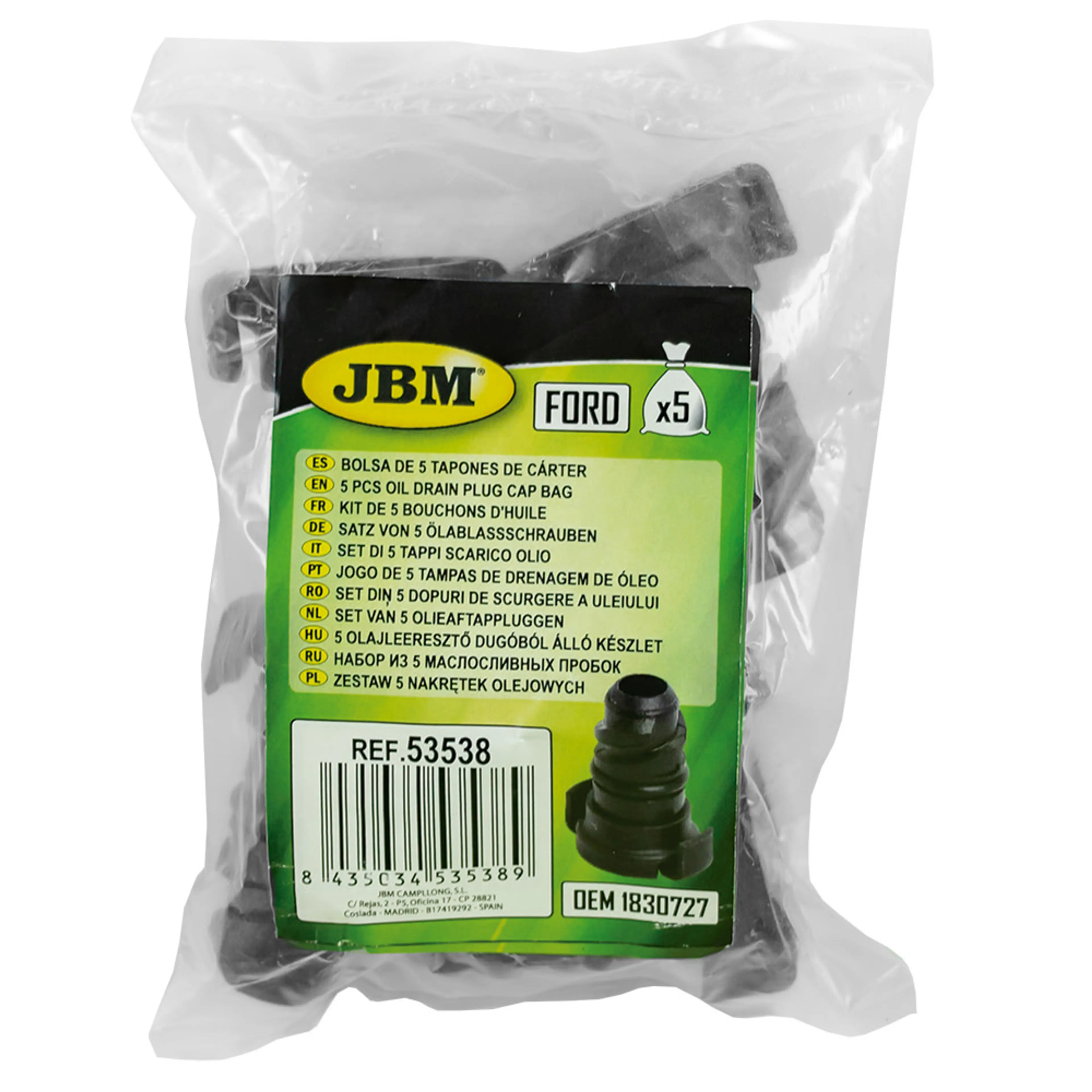 JBM BOLSA DE 5 TAPONES DE CÁRTER (FORD)
