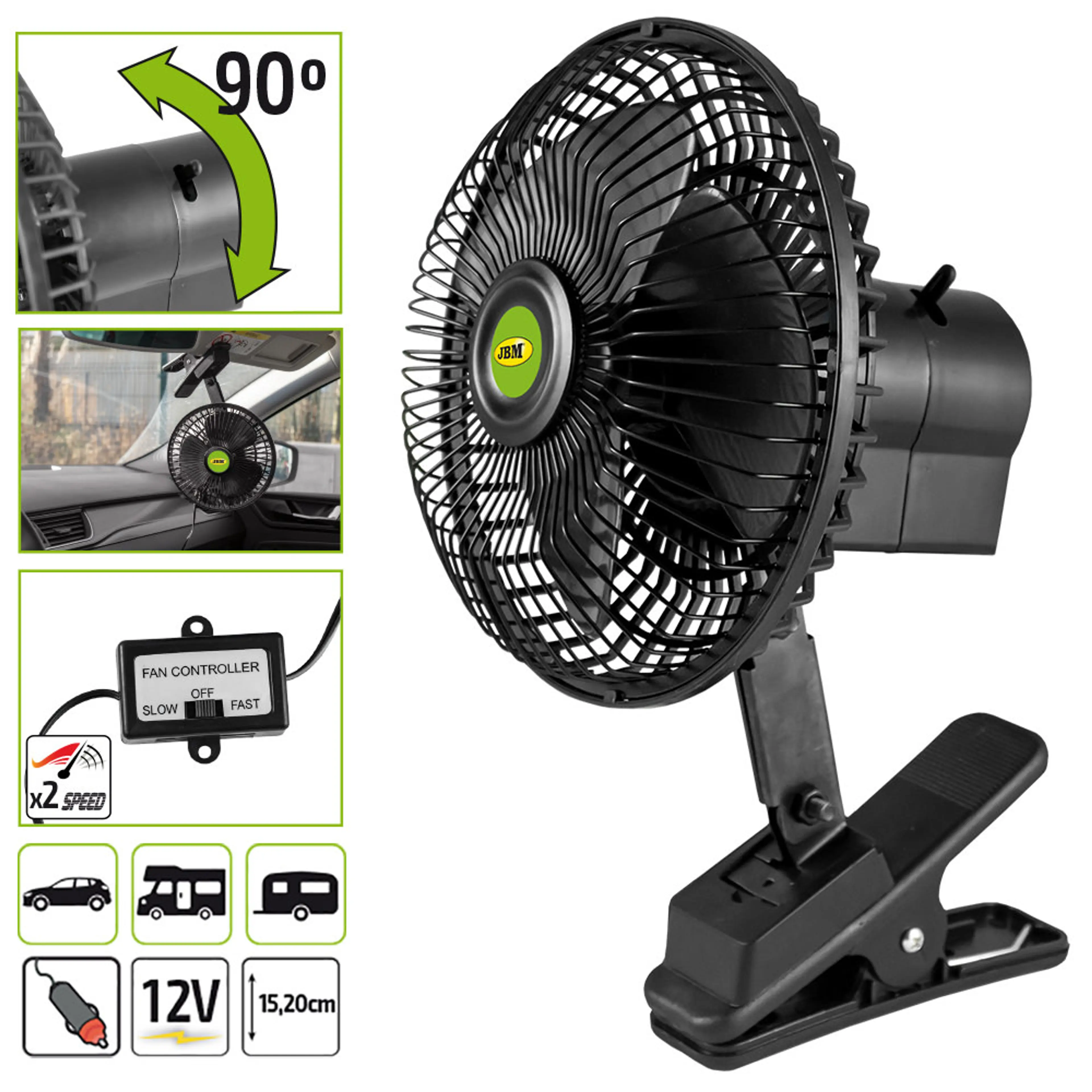 JBM VENTILADOR PARA VEHÍCULO 12V