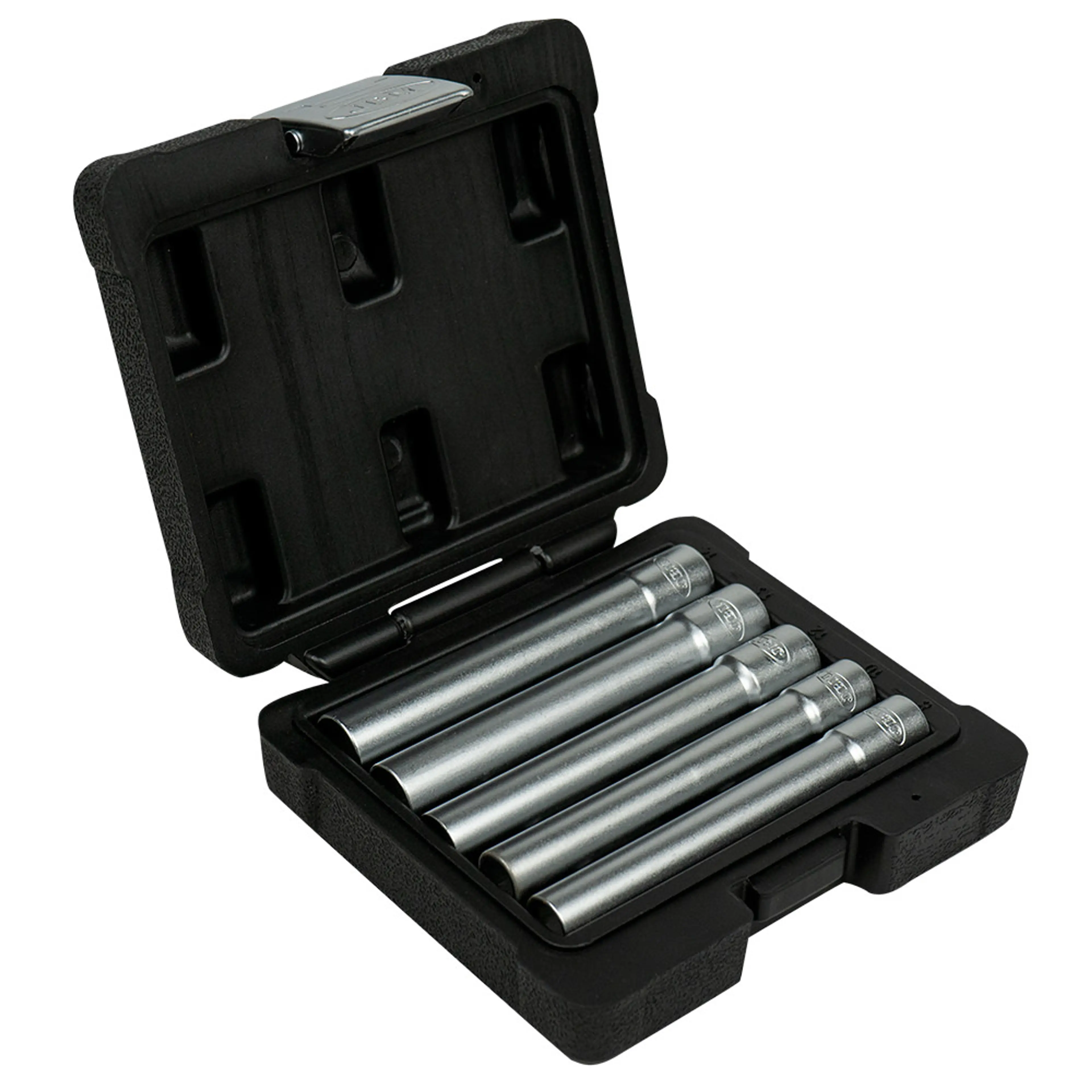 JBM SET DE 5 VASOS 3/8" HEXAGONALES EXTRALARGOS