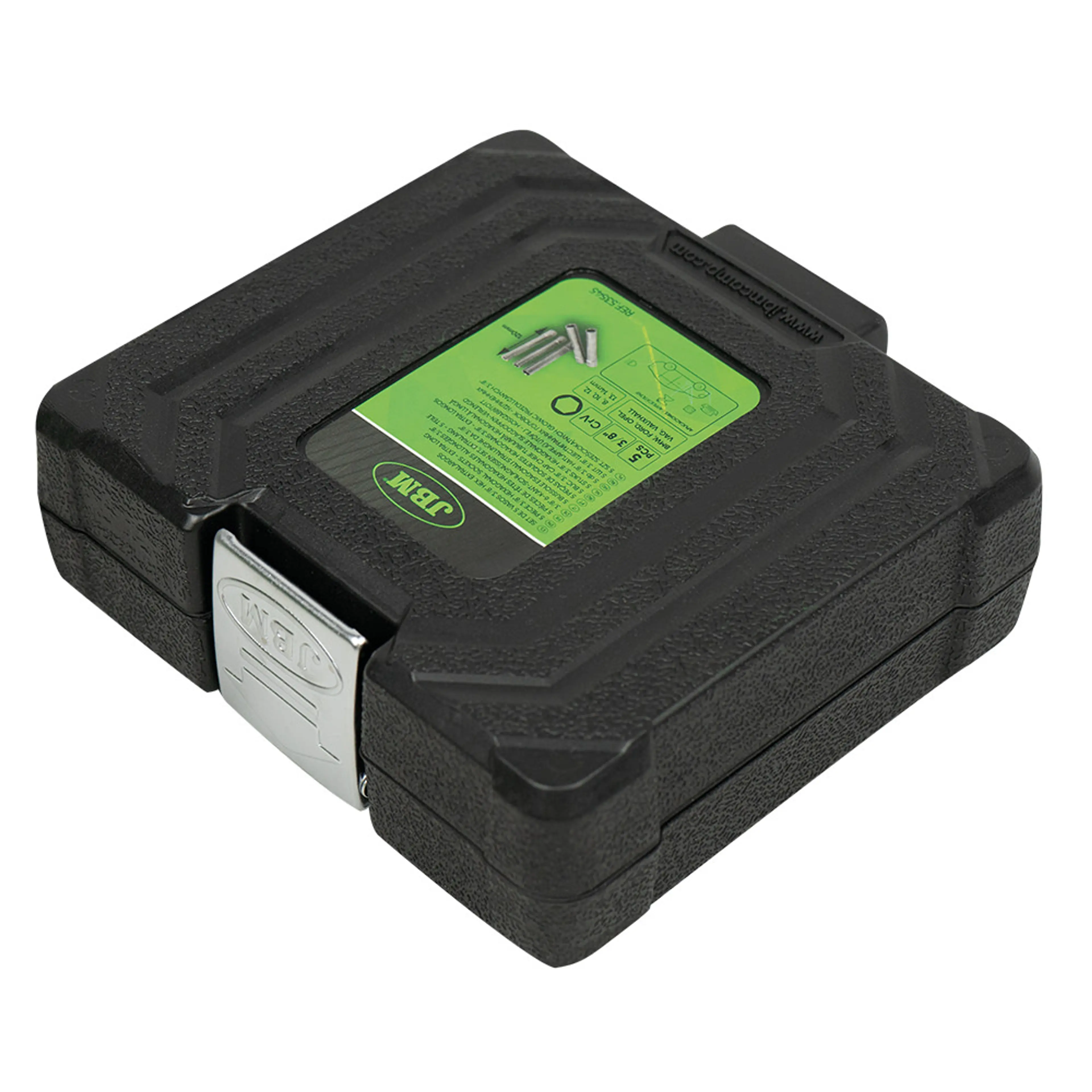 JBM SET DE 5 VASOS 3/8" HEXAGONALES EXTRALARGOS