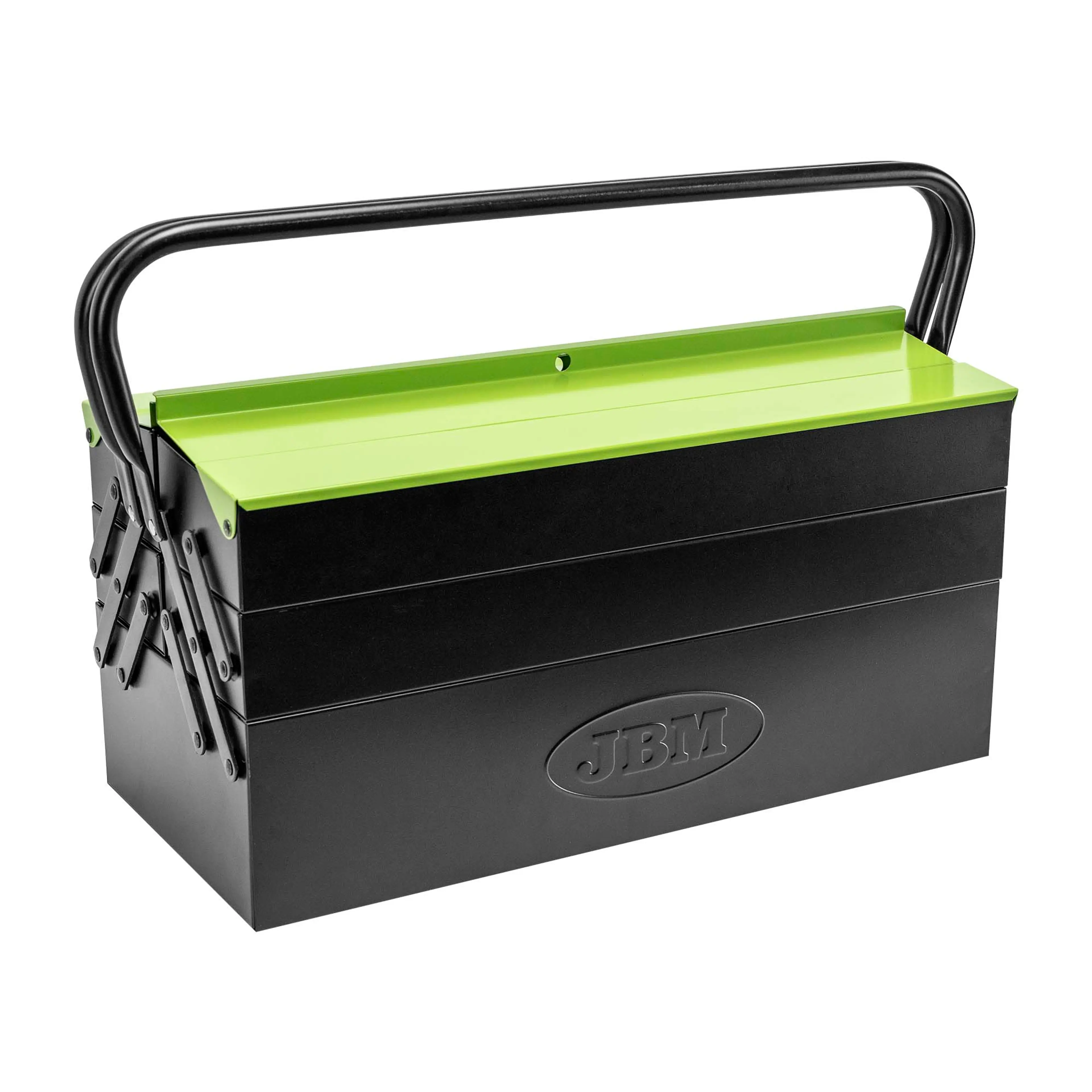 JBM CAJA METÁLICA DE 63 PIEZAS DE HERRAMIENTAS CINCADO