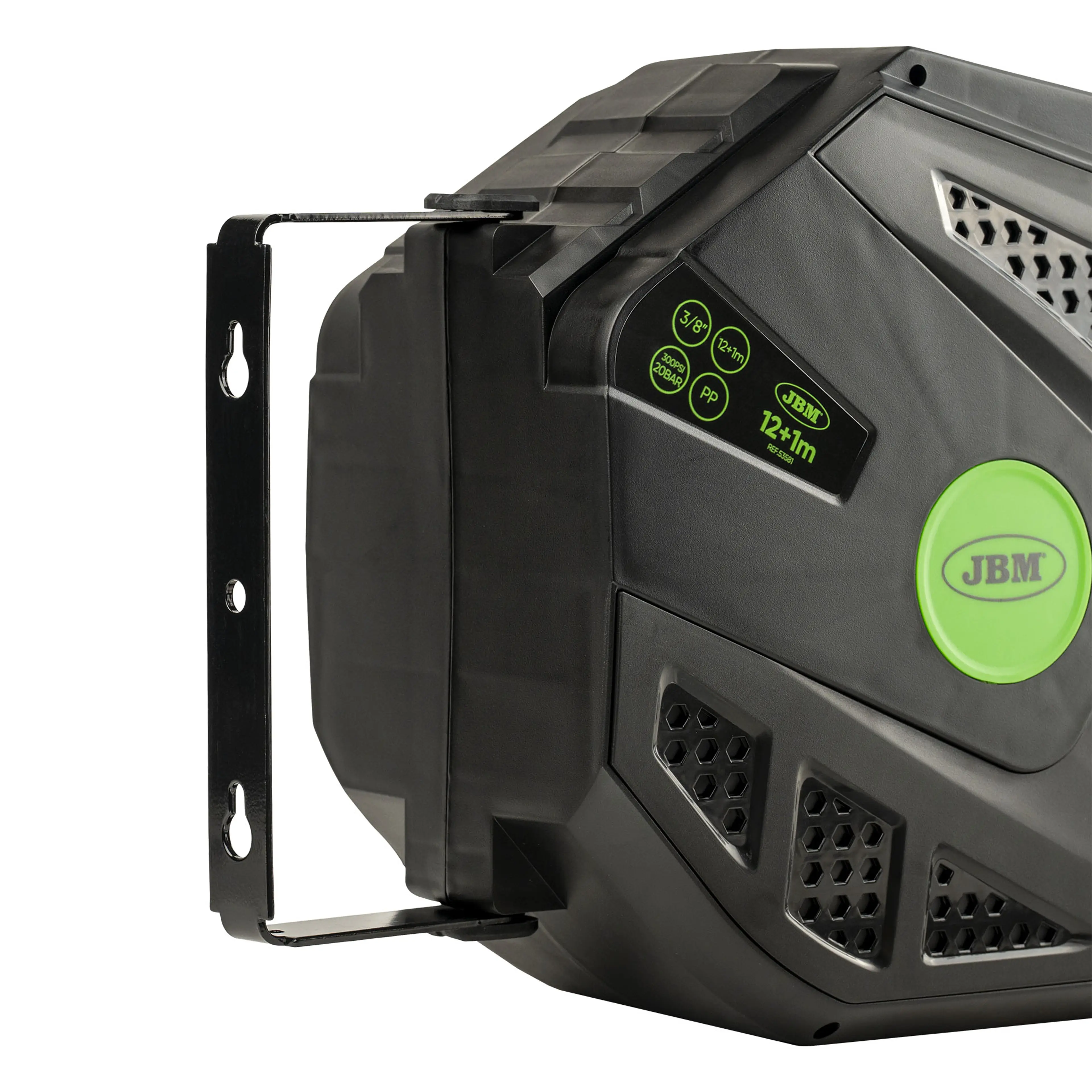 JBM CARRETE DE MANGUERA DE AIRE 12+1M - VERDE