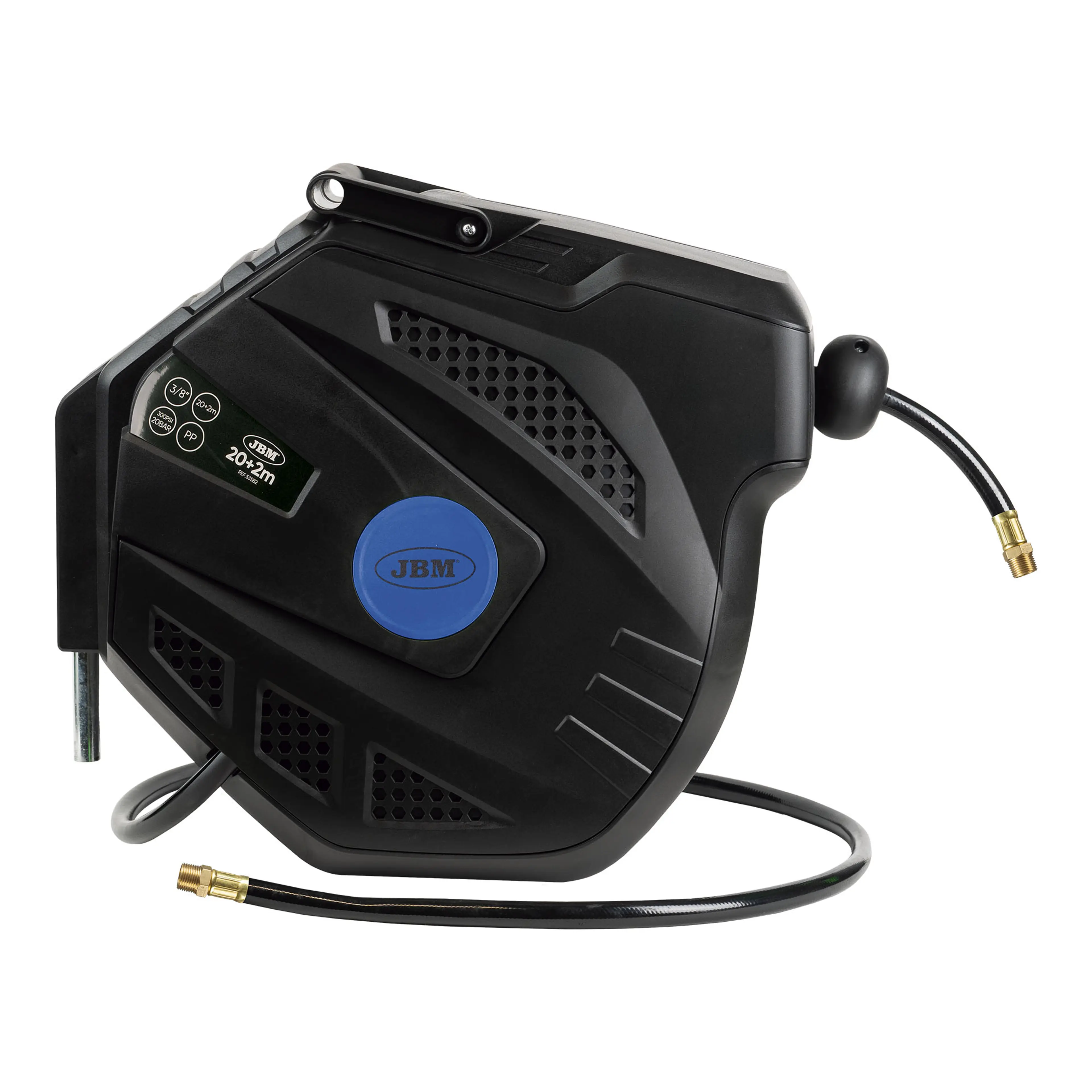 JBM CARRETE DE MANGUERA DE AIRE 20+2M - AZUL