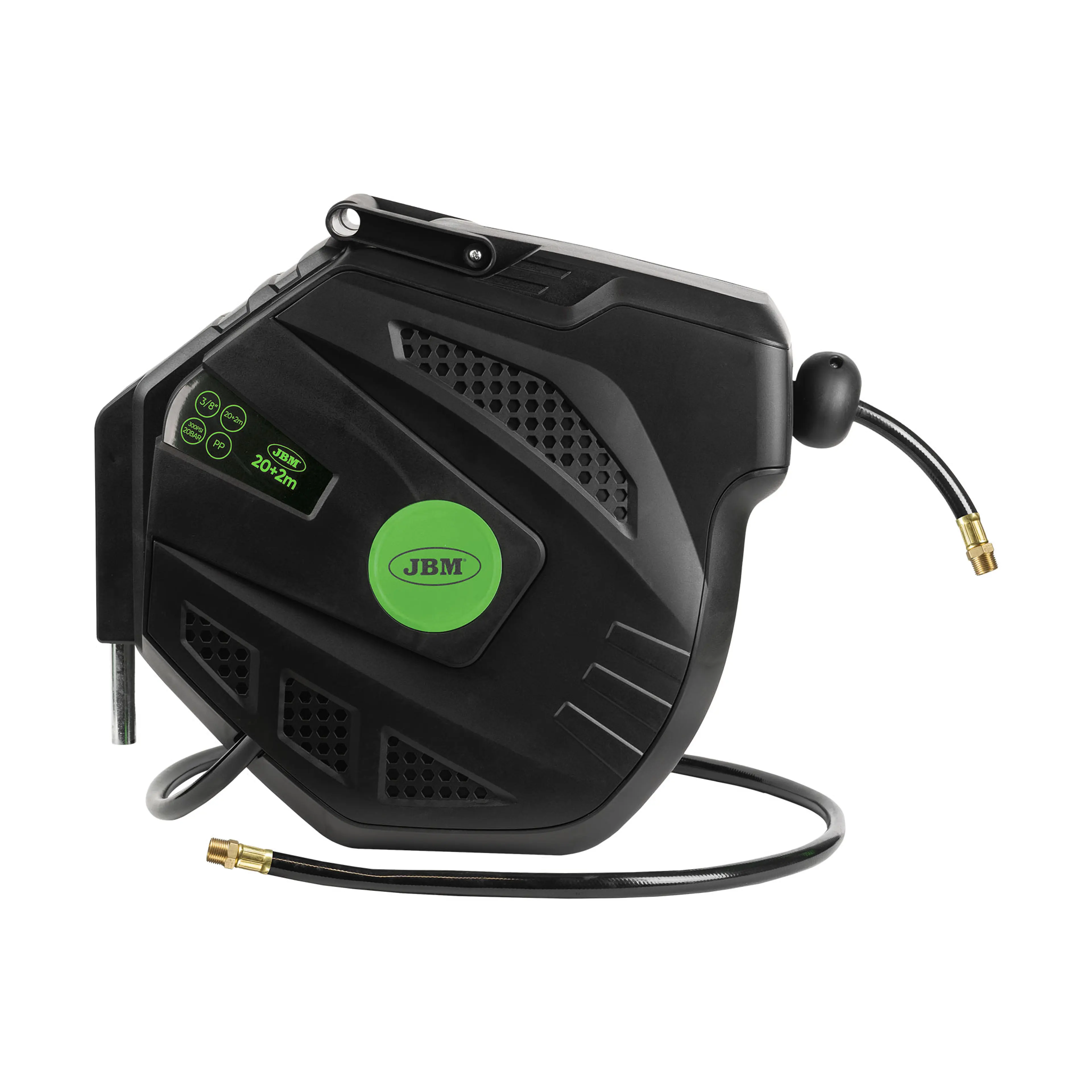 JBM CARRETE DE MANGUERA DE AIRE 20+2M - VERDE