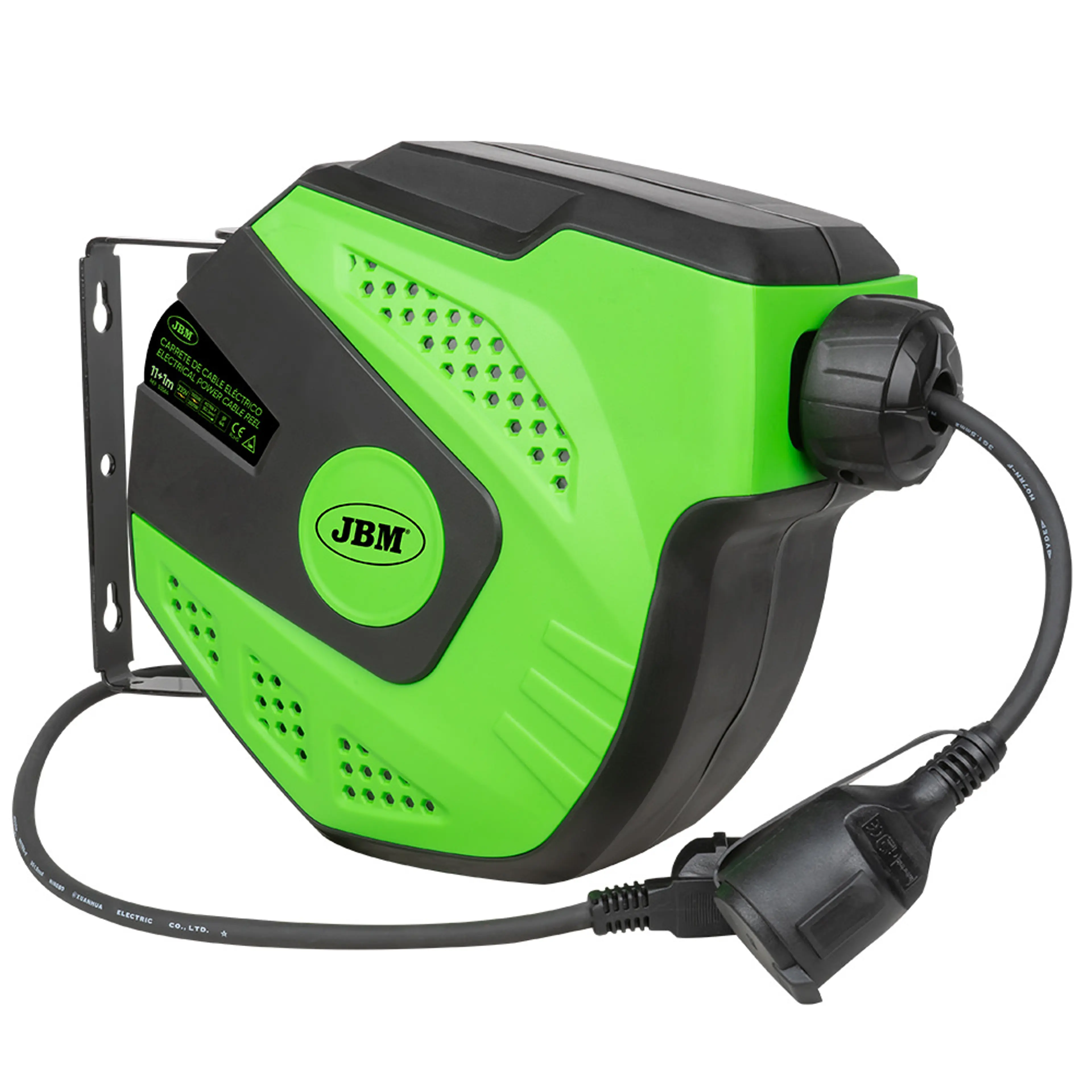 JBM CARRETE DE CABLE ELÉCTRICO 12M - VERDE