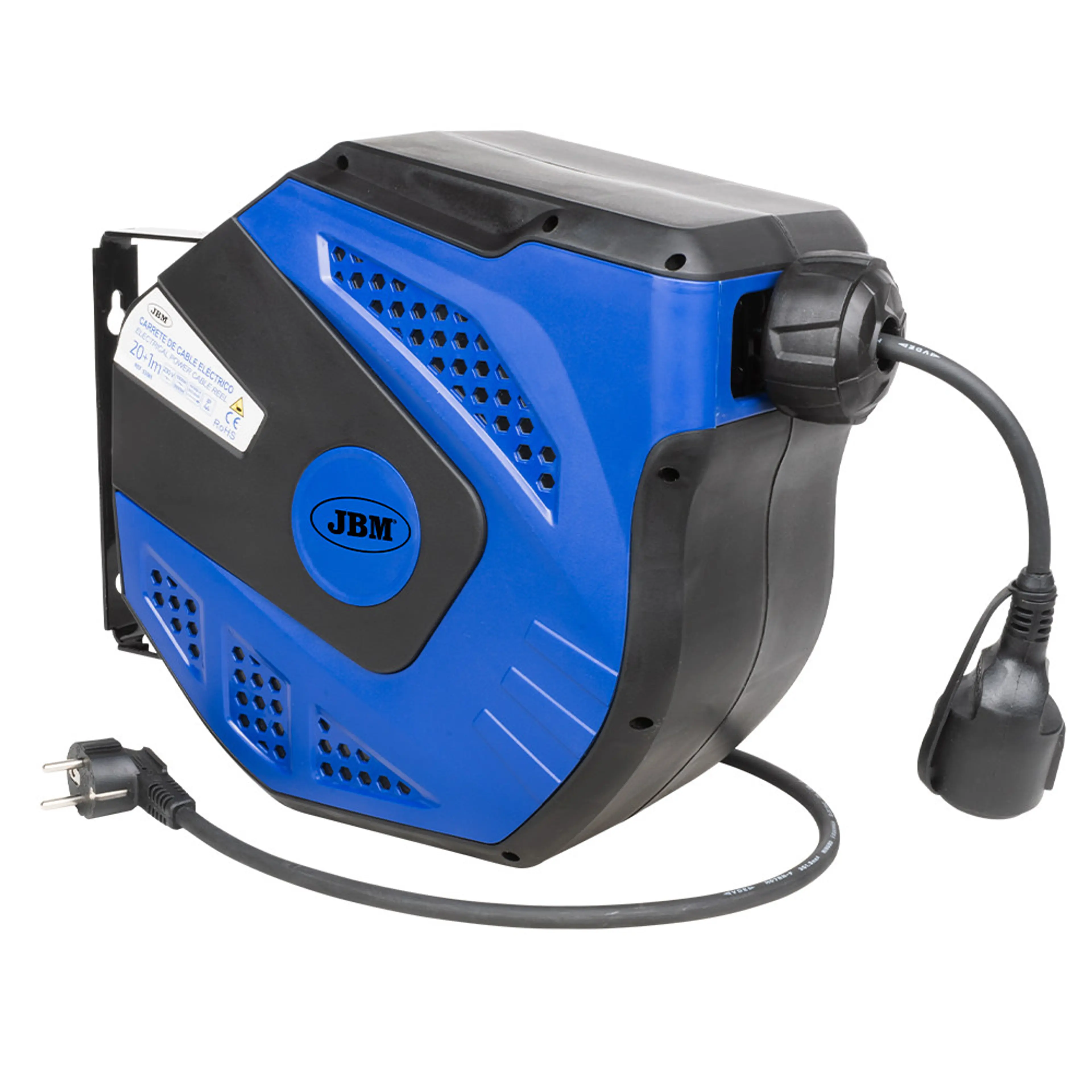 JBM CARRETE DE CABLE ELÉCTRICO 21M - AZUL
