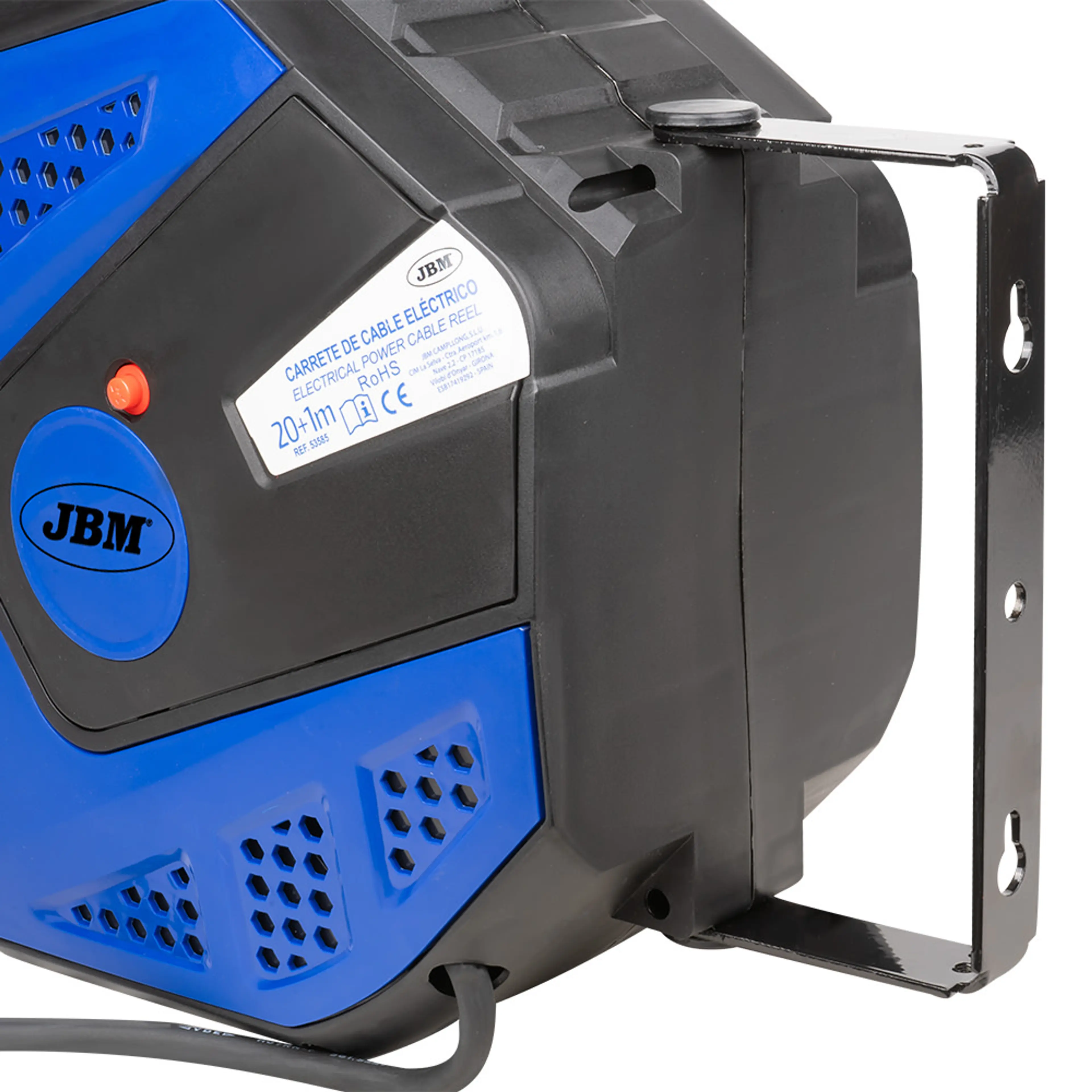 JBM CARRETE DE CABLE ELÉCTRICO 21M - AZUL