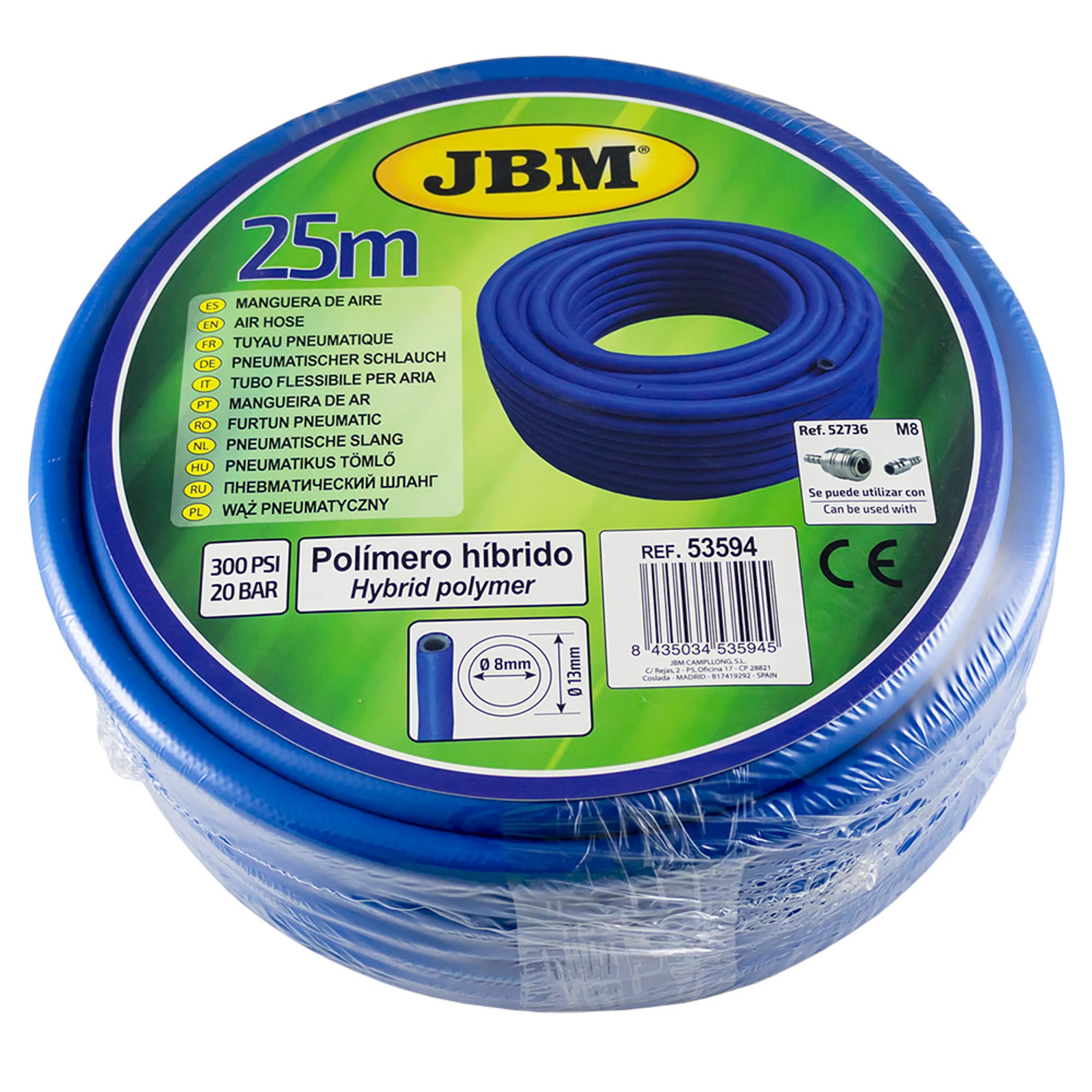 JBM MANGUERA DE AIRE 8MM - 25M