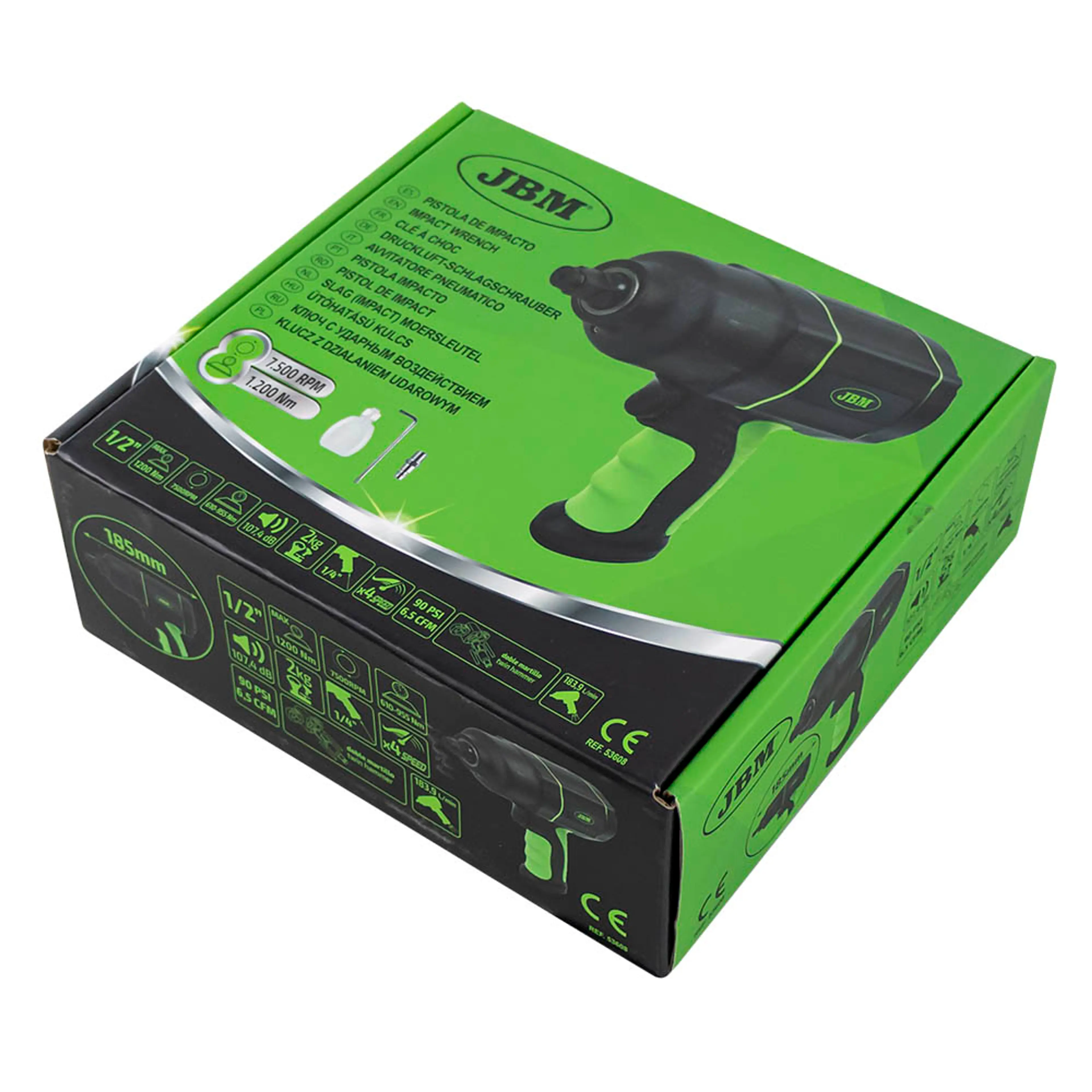 JBM PISTOLA DE IMPACTO 1/2" 1200NM