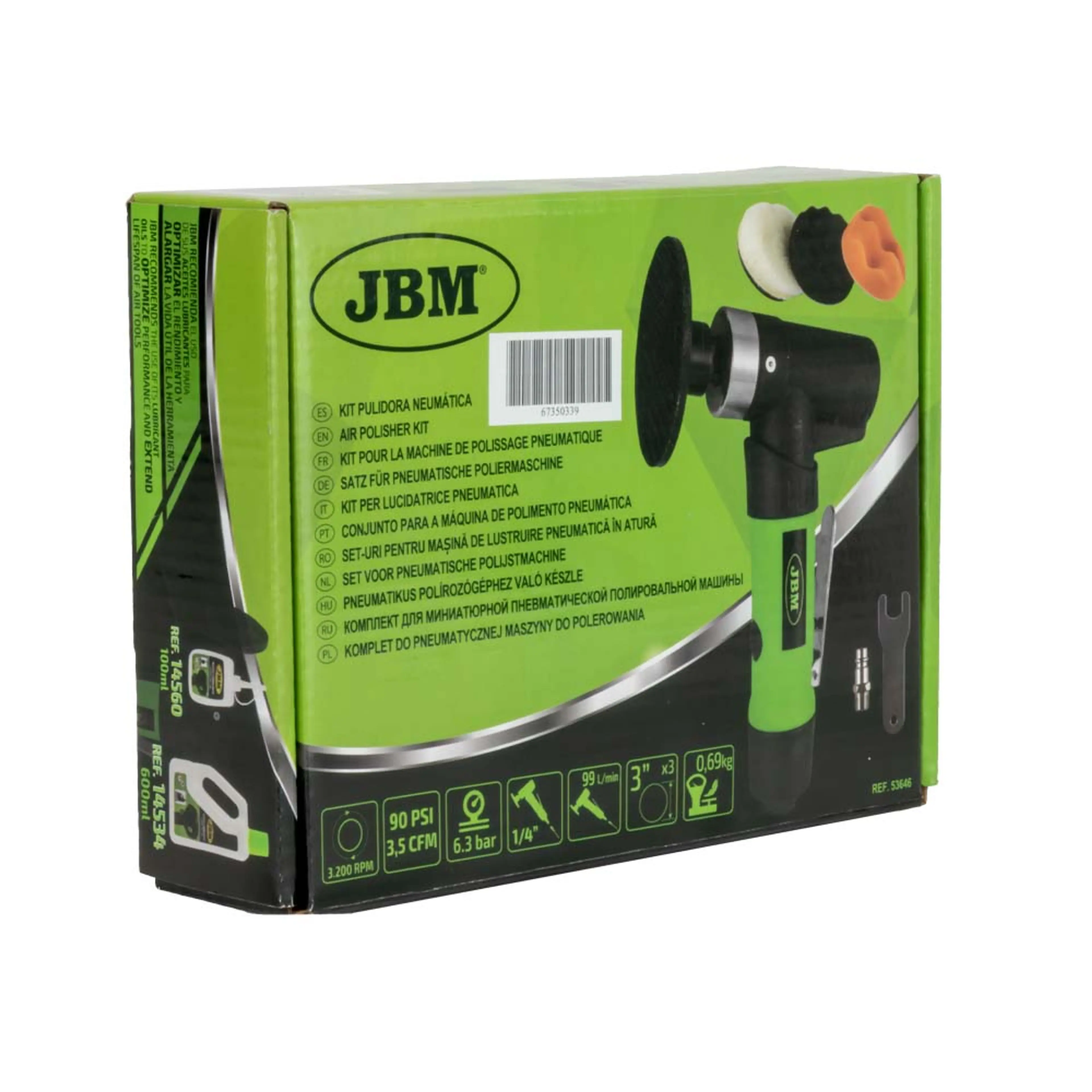 JBM KIT PULIDORA DE 3"