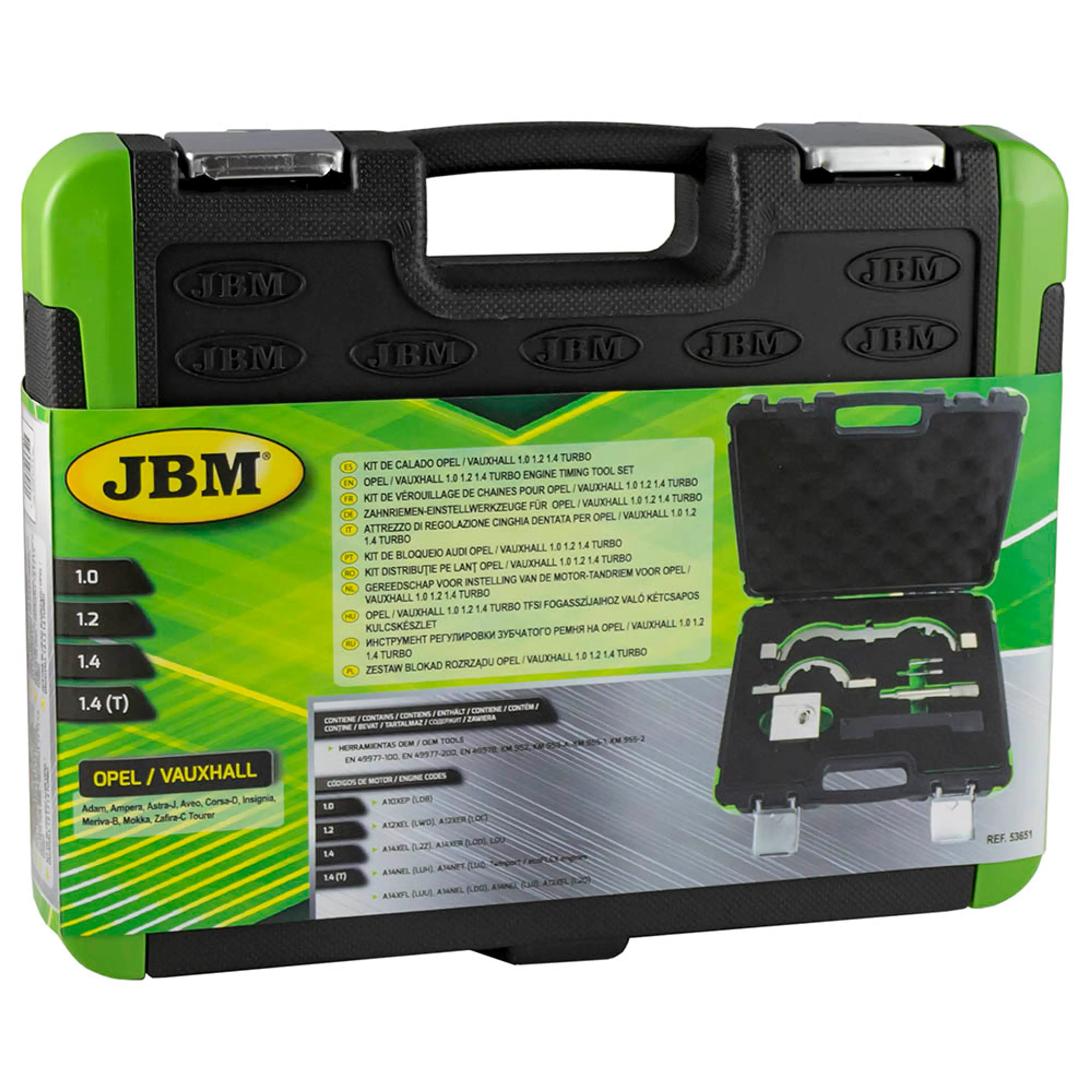 JBM KIT DE CALADO OPEL/VAUXHALL 1.0, 1.2, 1.4 TURBO