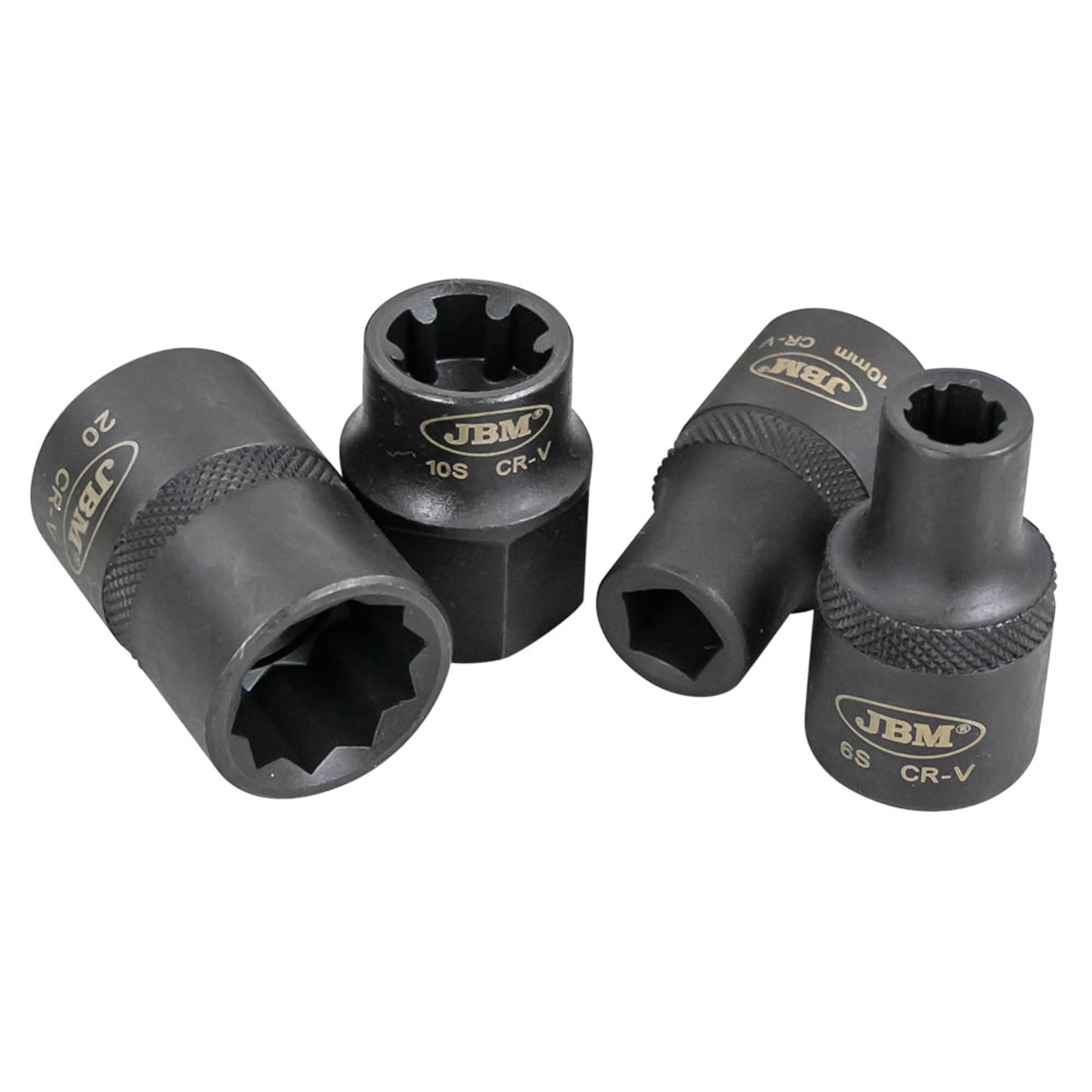 JBM SET DE 10 VASOS DE 1/2" ESPECIALES PARA AUTOMOCIÓN