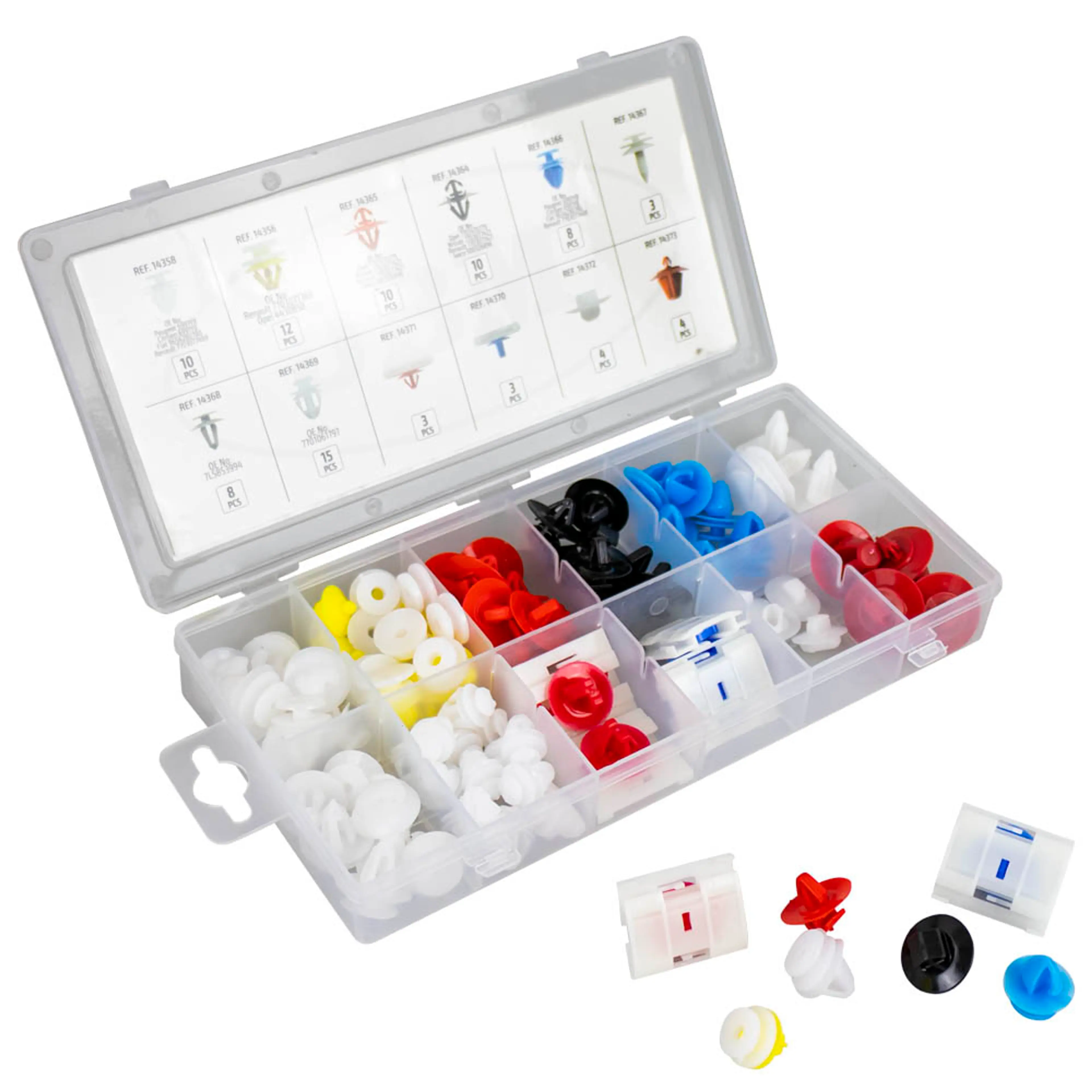 JBM ESTUCHE DE CLIPS RENAULT/DACIA PARA MOLDURA 90PCS