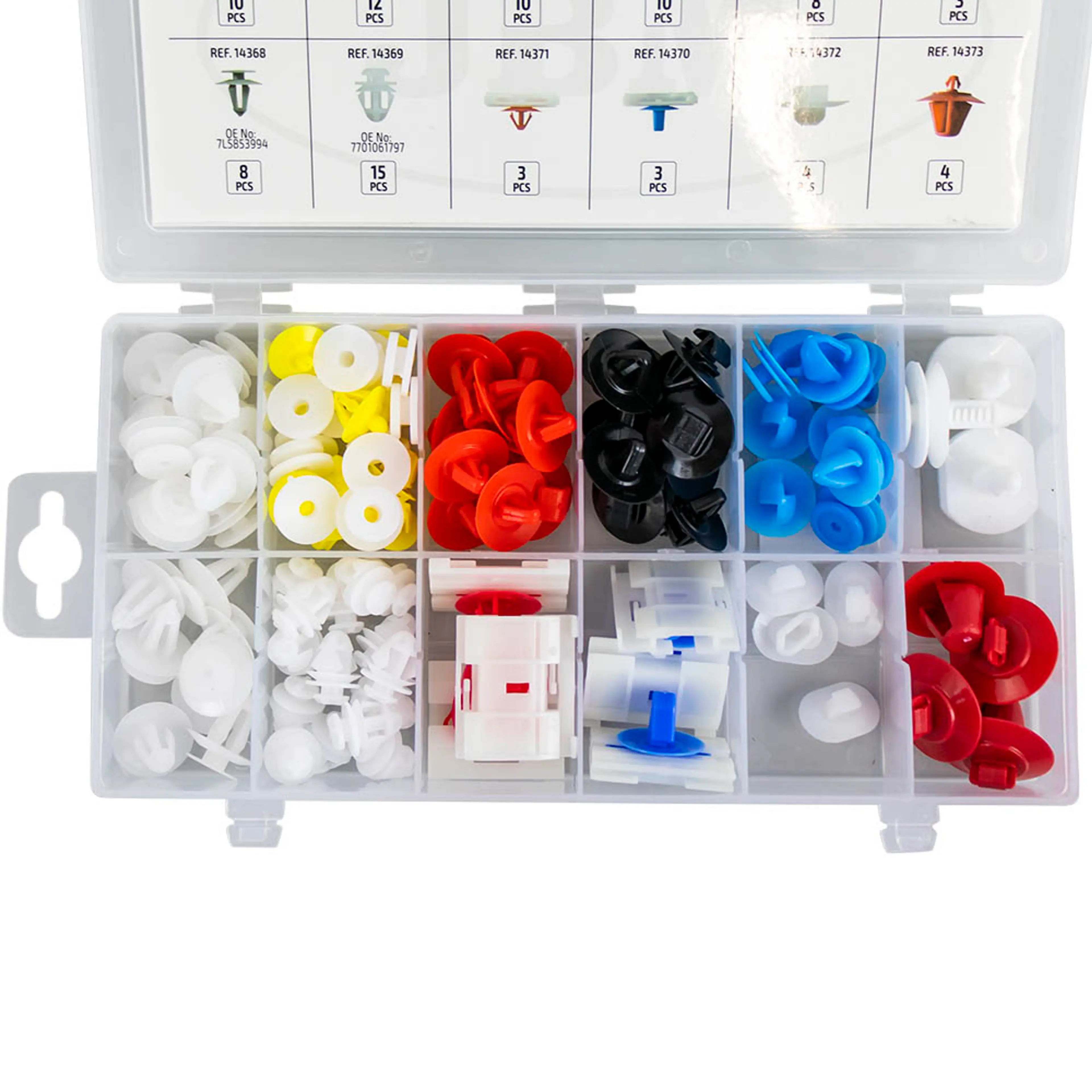 JBM ESTUCHE DE CLIPS RENAULT/DACIA PARA MOLDURA 90PCS