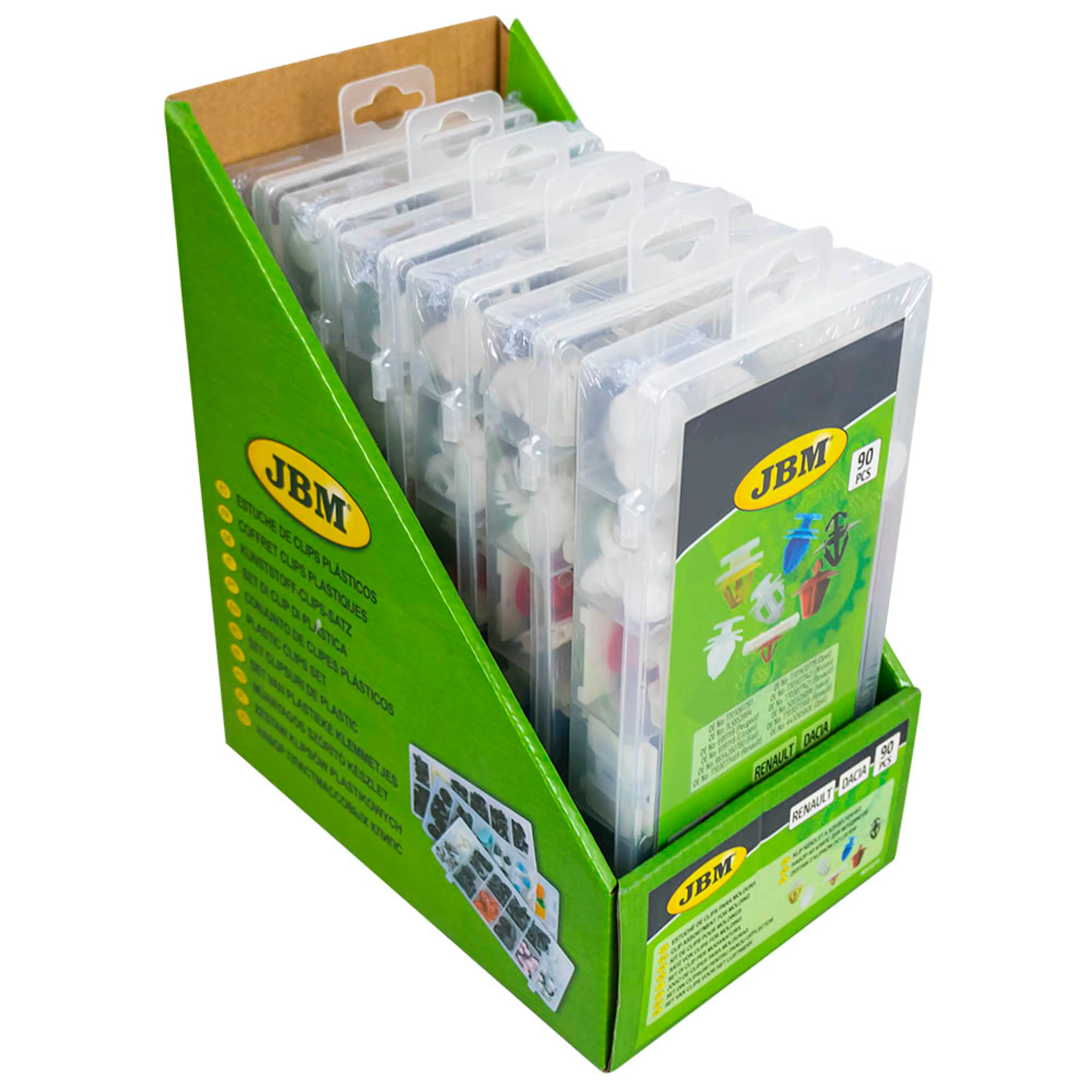 JBM ESTUCHE DE CLIPS RENAULT/DACIA PARA MOLDURA 90PCS