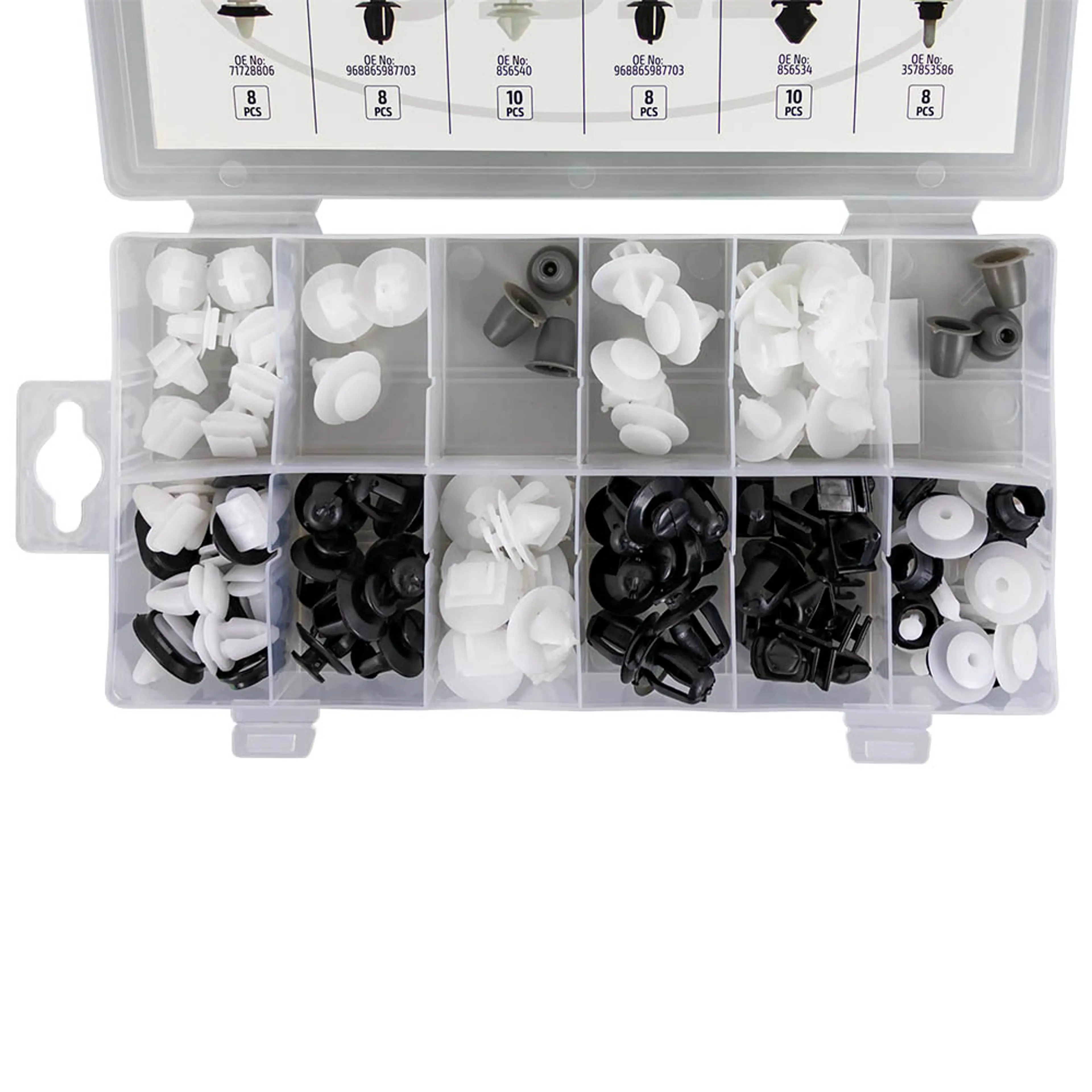 JBM ESTUCHE DE CLIPS PEUGEOT/CITROËN PARA MOLDURA 80PCS