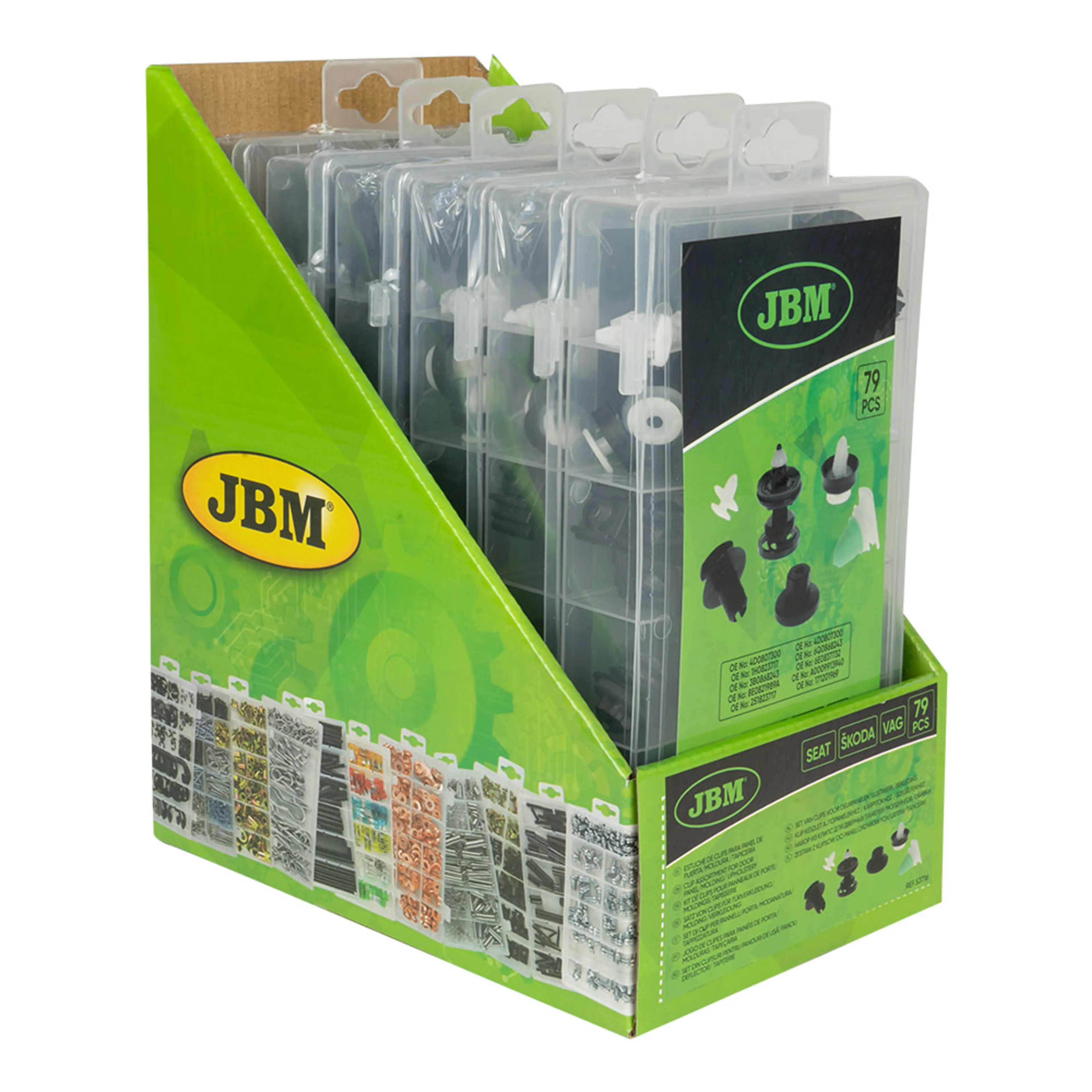 JBM ESTUCHE DE CLIPS VAG/SEAT/SKODA PARA PANEL DE PUERTA/MOLDURA/TAPIC