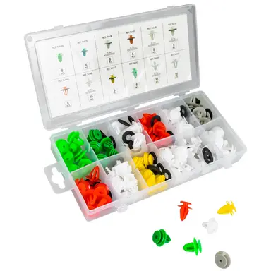 JBM ESTUCHE DE CLIPS MERCEDES-BENZ PARA PANEL DE PUERTA/MOLDURA 96PCS