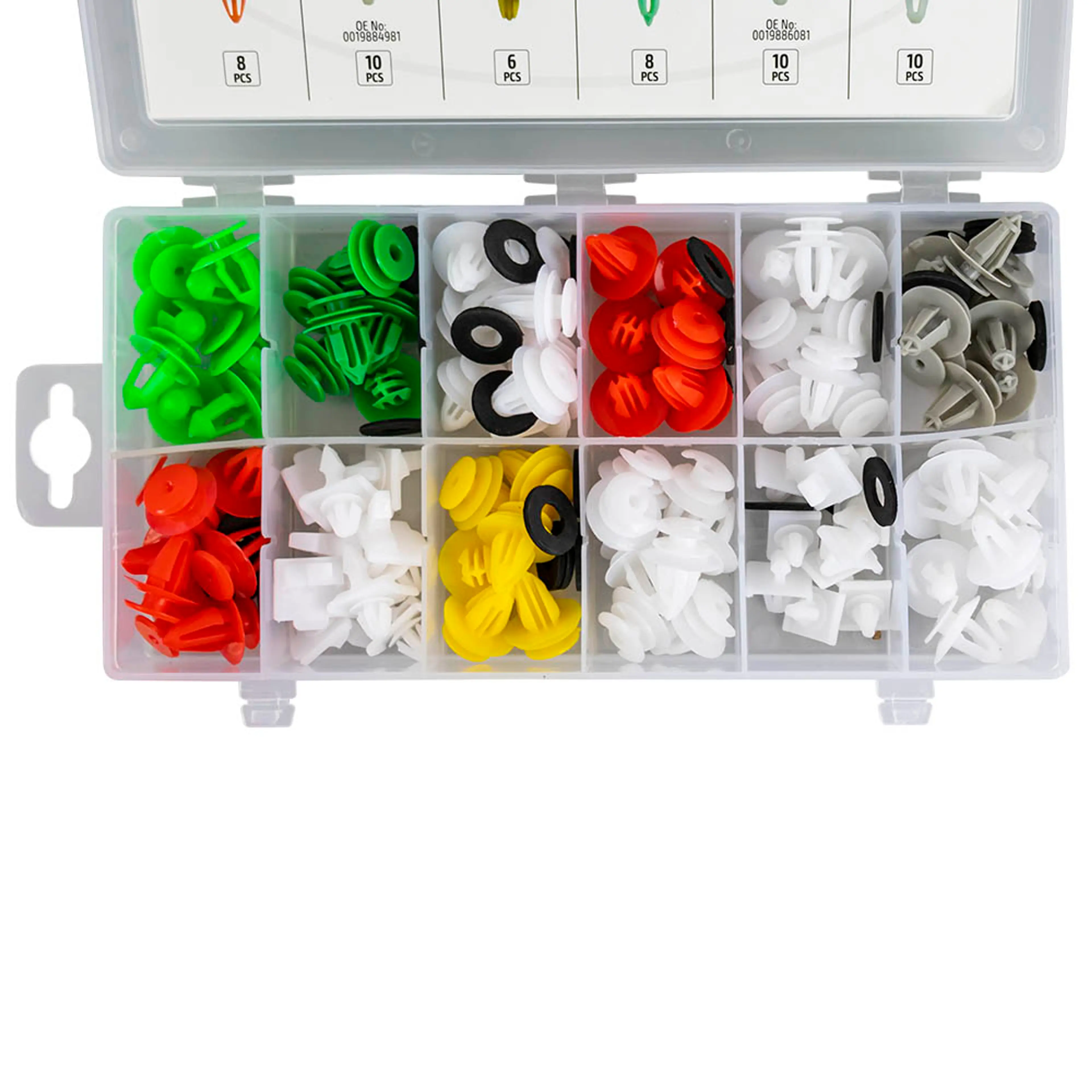 JBM ESTUCHE DE CLIPS MERCEDES-BENZ PARA PANEL DE PUERTA/MOLDURA 96PCS