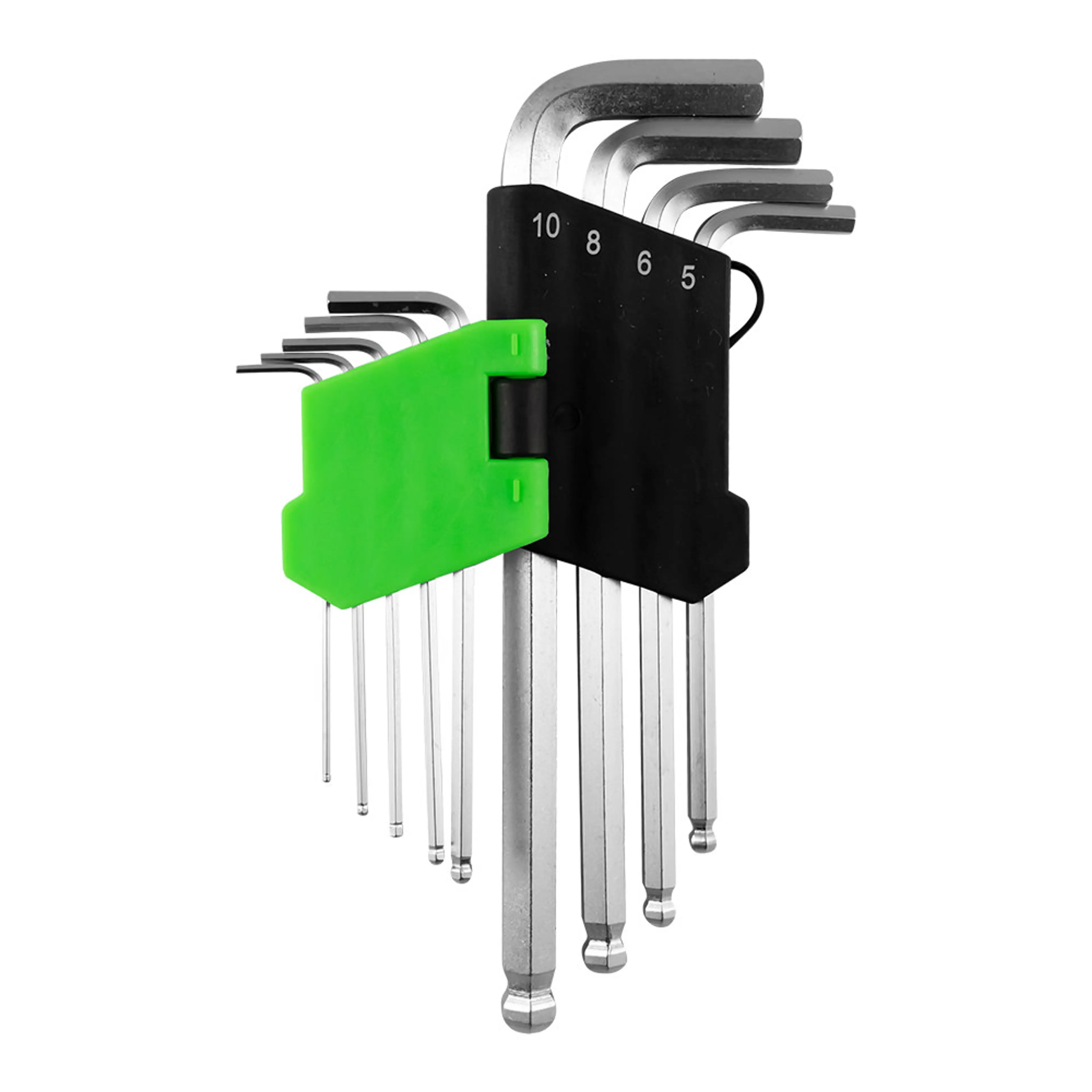 JBM SET DE 9 LLAVES ALLEN LARGAS CON PUNTA REDONDA