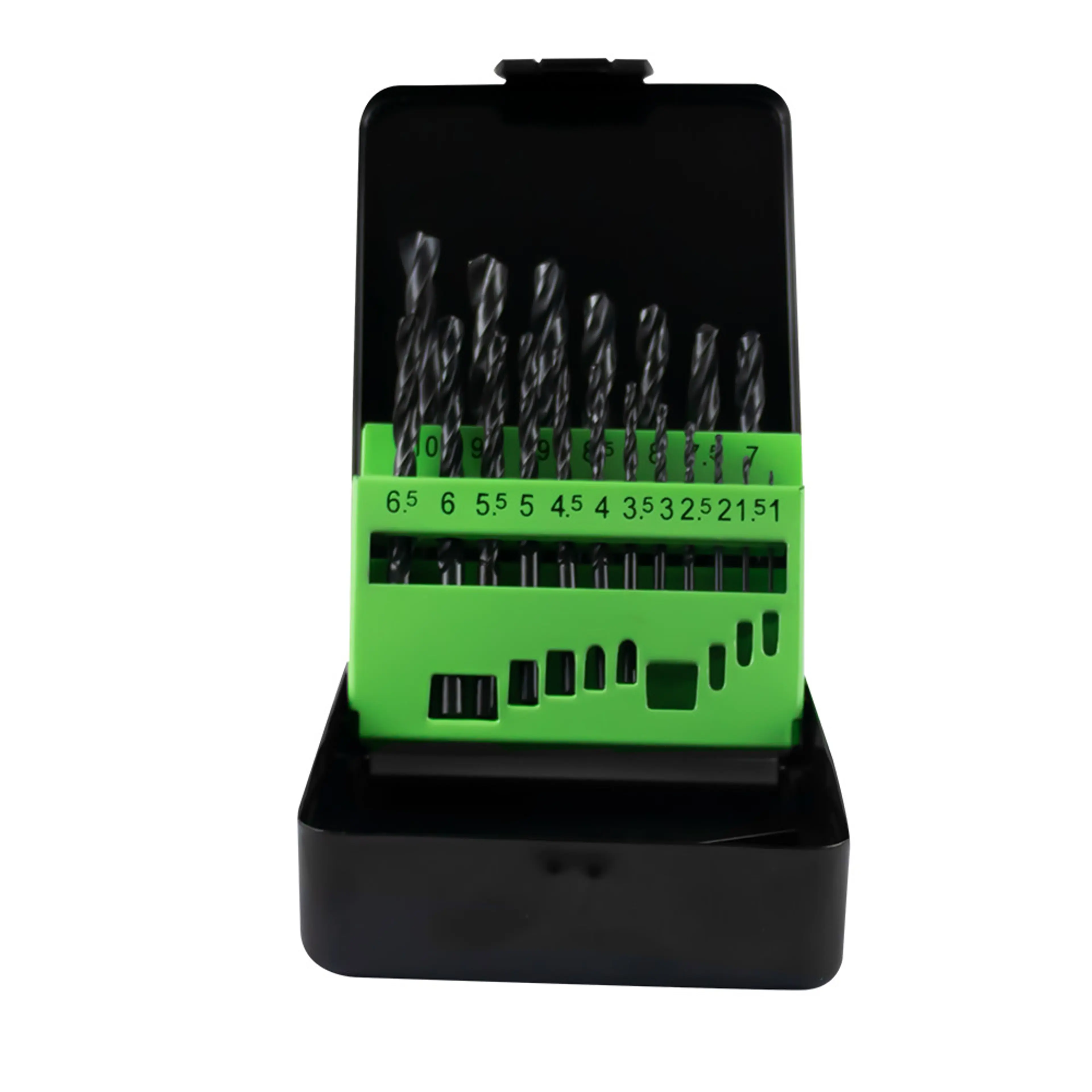 JBM ESTUCHE DE BROCAS HELICOIDALES 1-10MM HSS 4241 NEGRO